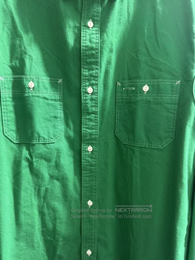 Nigel Cabourn Nigel Cabourn Military Style Long Sleeve Shirt Green Size US M / EU 48-50 / 2 - 5 Thumbnail