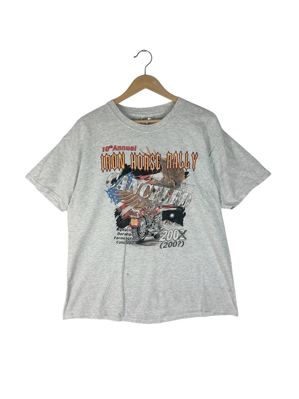 Vintage Vintage 2007 Iron Horse Rally Canceled T-Shirt Size US L / EU 52-54 / 3 - 1 Thumbnail