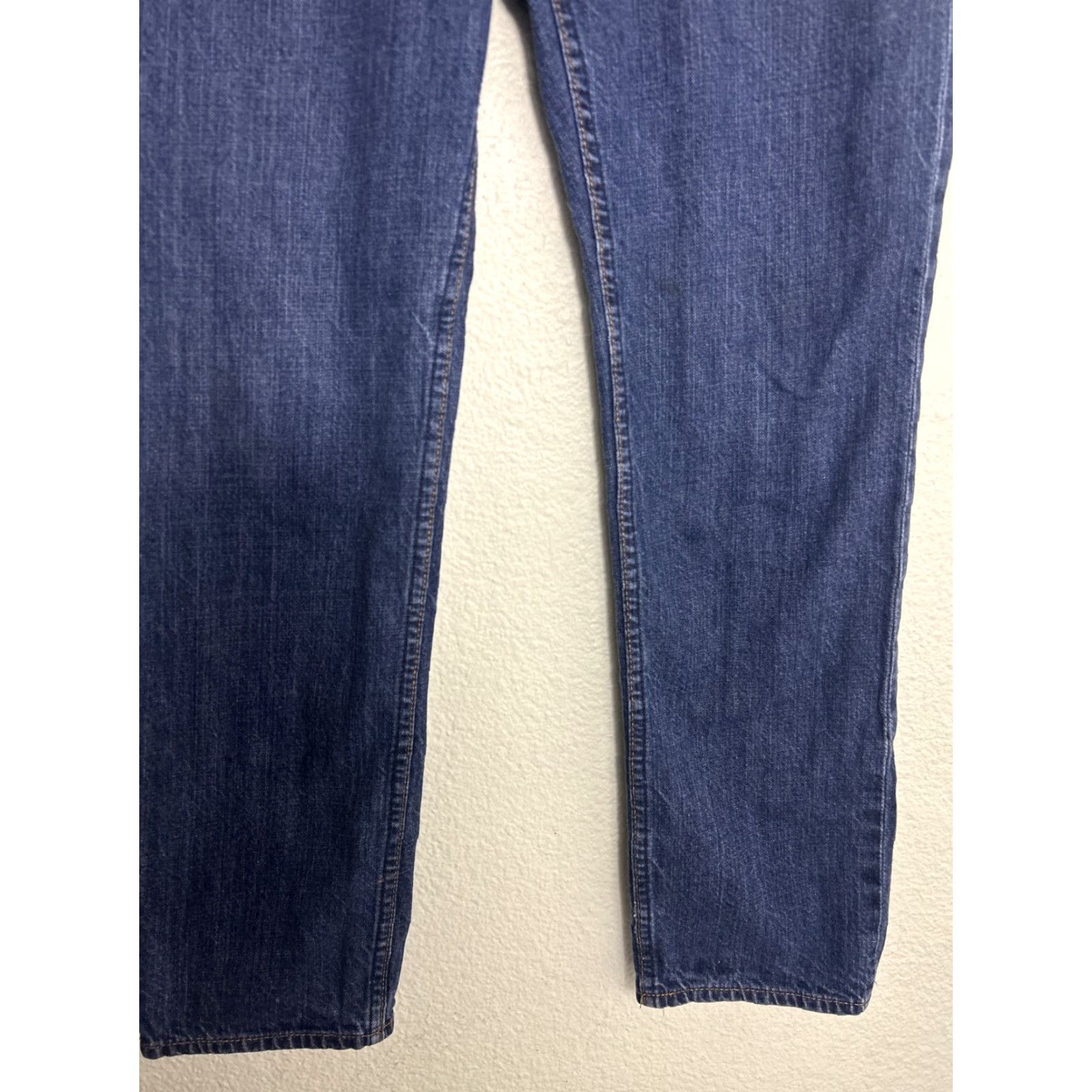 Obey OBEY Jeans Men Slim Straight Denim 34x30 Dark Wash Button Fly 5-Pocket Blue Size US 34 / EU 50 - 2 Thumbnail