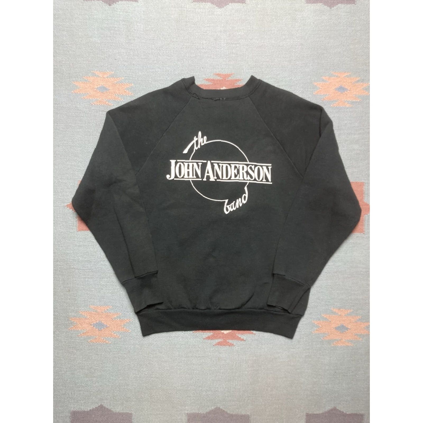 JW Anderson VINTAGE 80s John Anderson black sheep country music sweatshirt Crewneck Sweatshirt Medium Mens Shirt Size US M / EU 48-50 / 2 - 4 Thumbnail