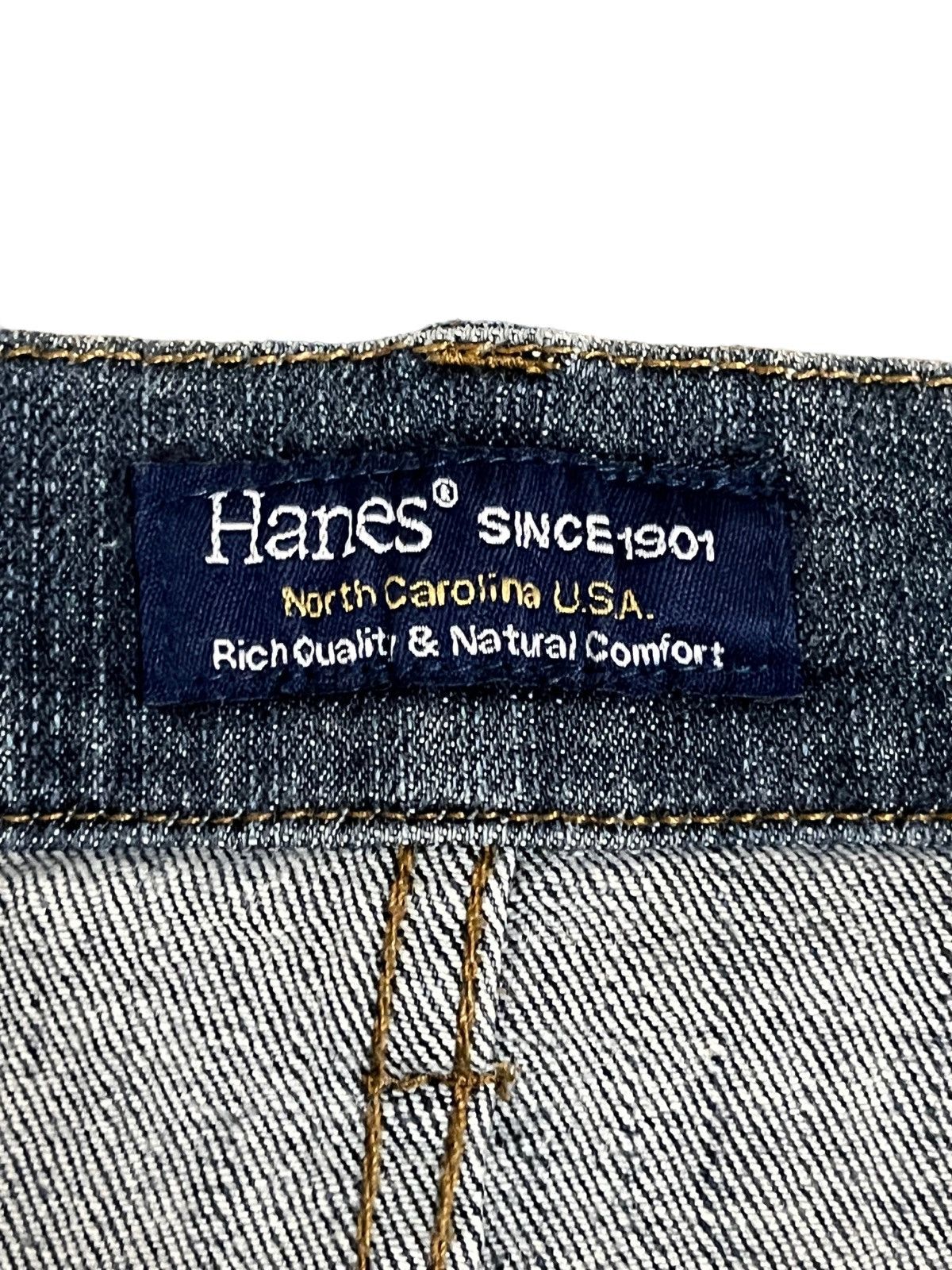 Hanes × Vintage Vintage Hanes Distressed Denim Size US 31 - 6 Thumbnail