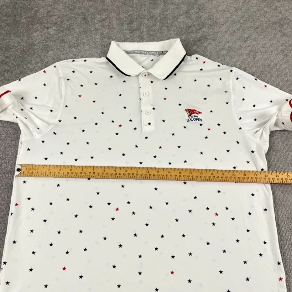 Puma PUMA Polo Shirt Men Large White Star 123rd US Open Los Angeles Country Club LACC Size US L / EU 52-54 / 3 - 4 Thumbnail