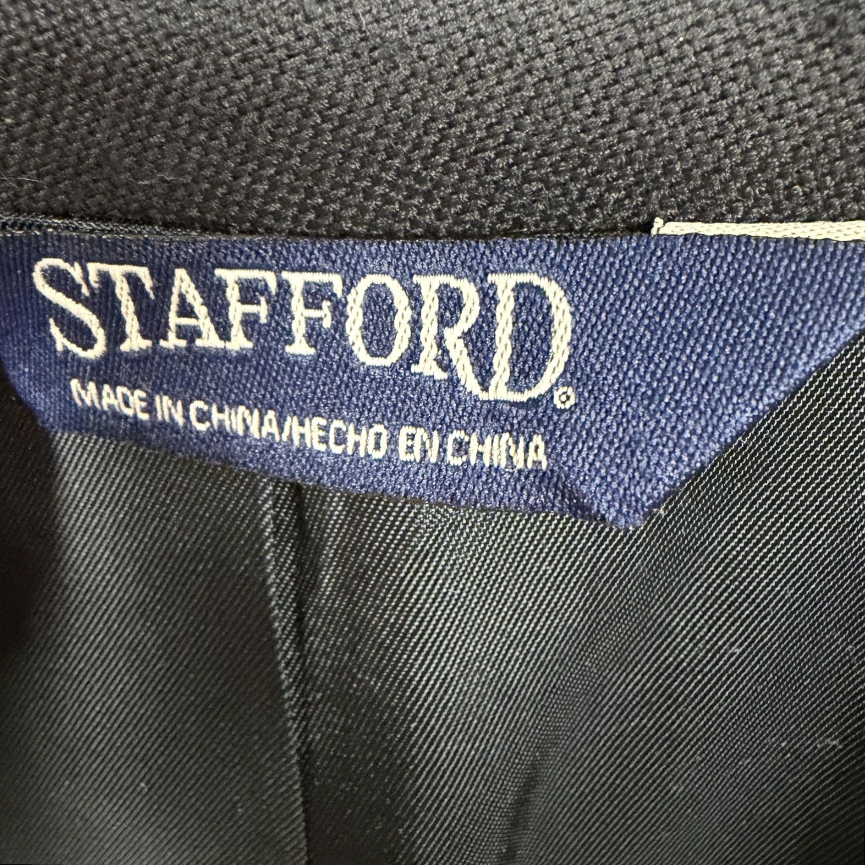Stafford Stafford Blazer Mens 52R Blue Button Single-Breasted Formal Vintage? No Size 52R - 5 Thumbnail
