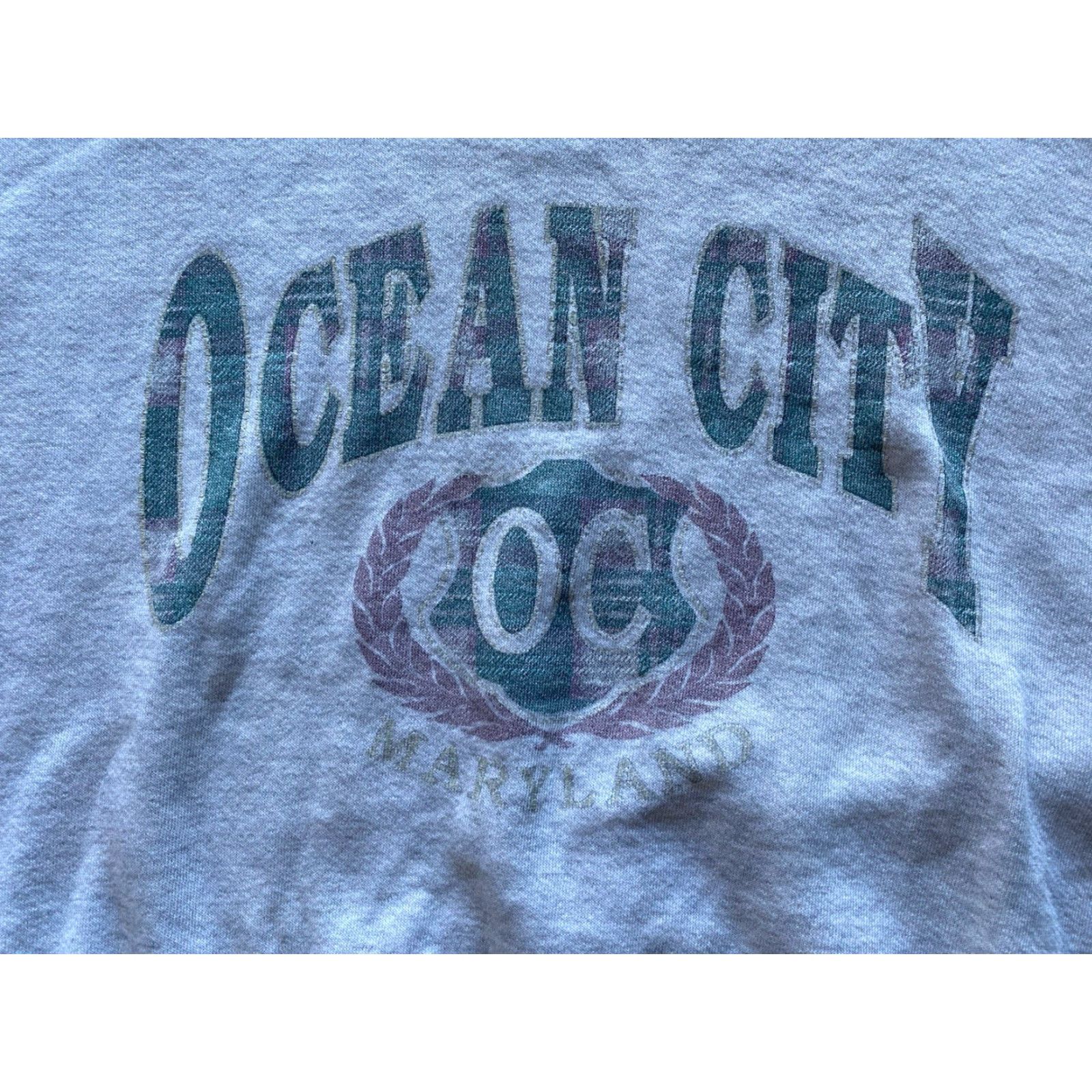 Jerzees VINTAGE Jerzees Sweatshirt Made In USA Gray Men’s XL Ocean City Maryland VTG Size US XL / EU 56 / 4 - 5 Thumbnail