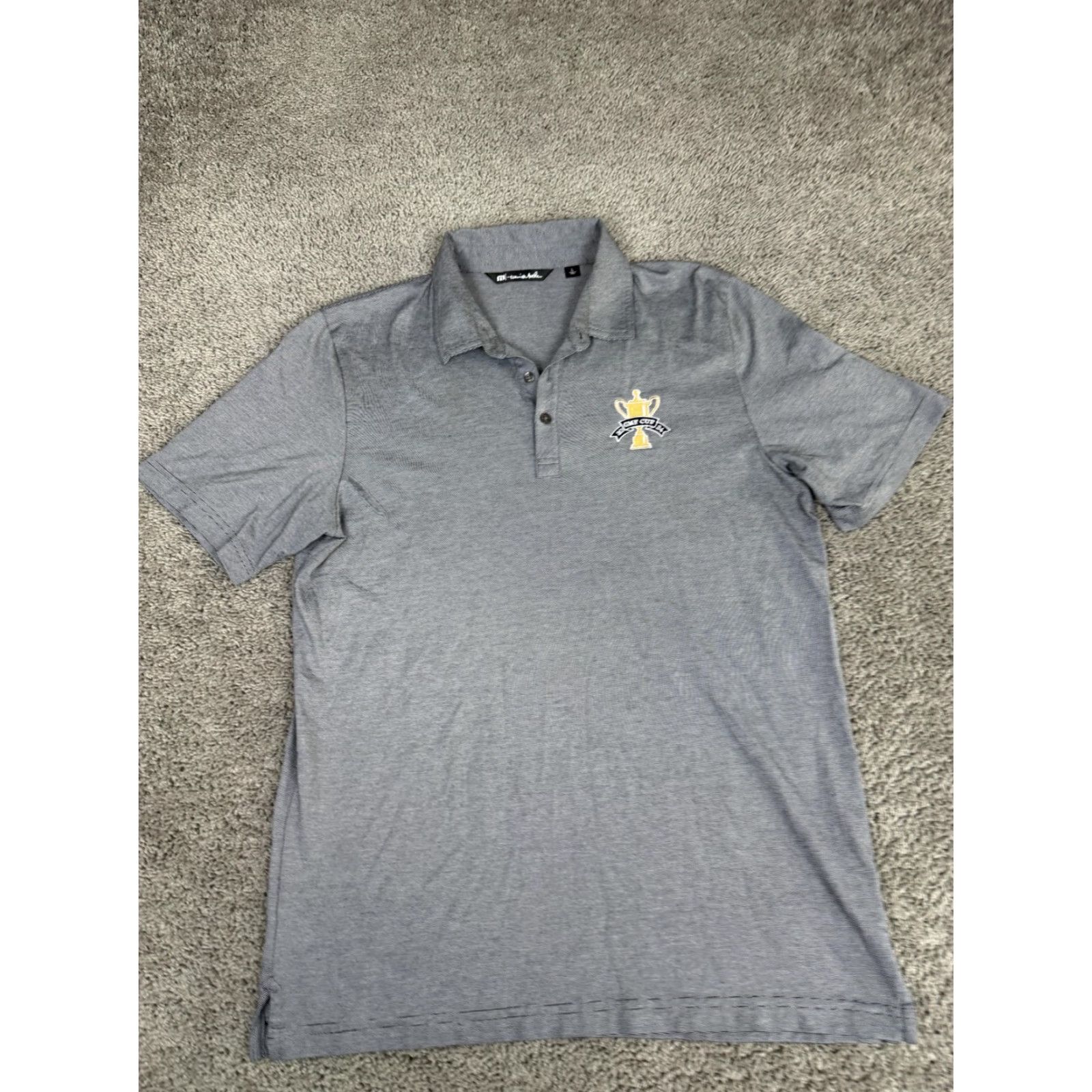 TravisMathew TravisMathew Polo Shirt Mens Large Gray GMF Cup Golf Performance TM1MAA369 Size US L / EU 52-54 / 3 - 2 Thumbnail