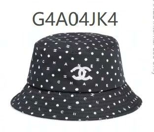 Chanel Chanel Embroidered Black Hat S Men Size ONE SIZE - 1 Thumbnail
