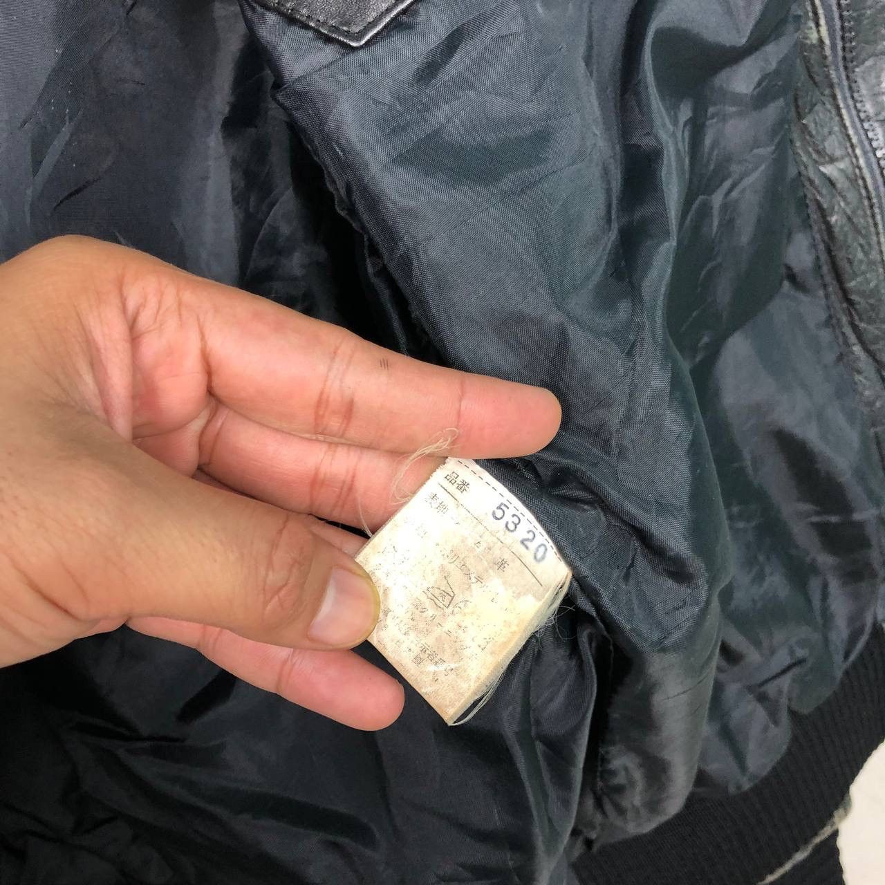 Japanese Brand Vintage Leather IS-674-MS Flight Jacket Black Size US M / EU 48-50 / 2 - 11 Thumbnail