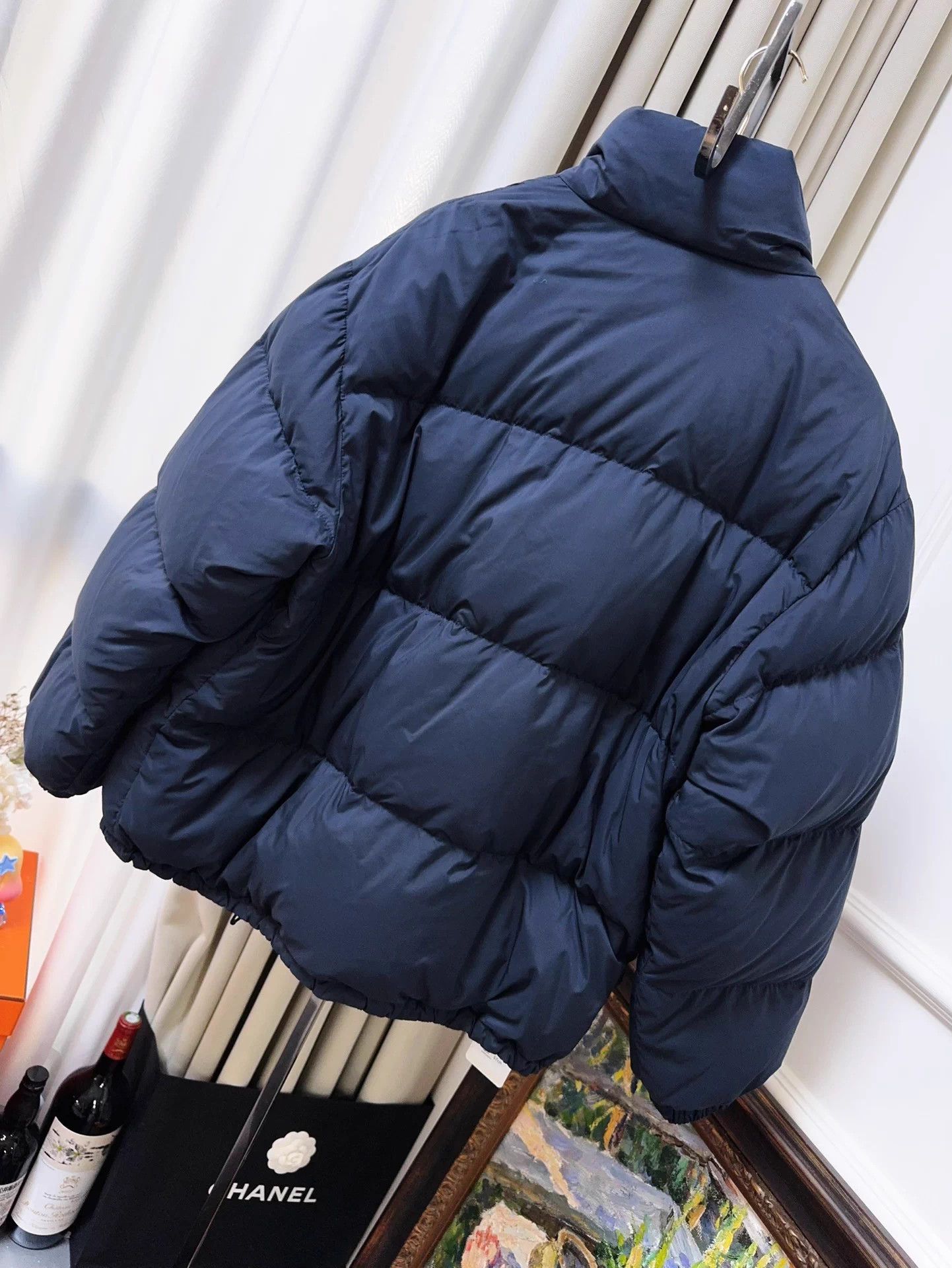 Miu Miu MIUMIU navy logo puffer jacket women's 36 Size XS / US 0-2 / IT 36-38 - 2 Thumbnail