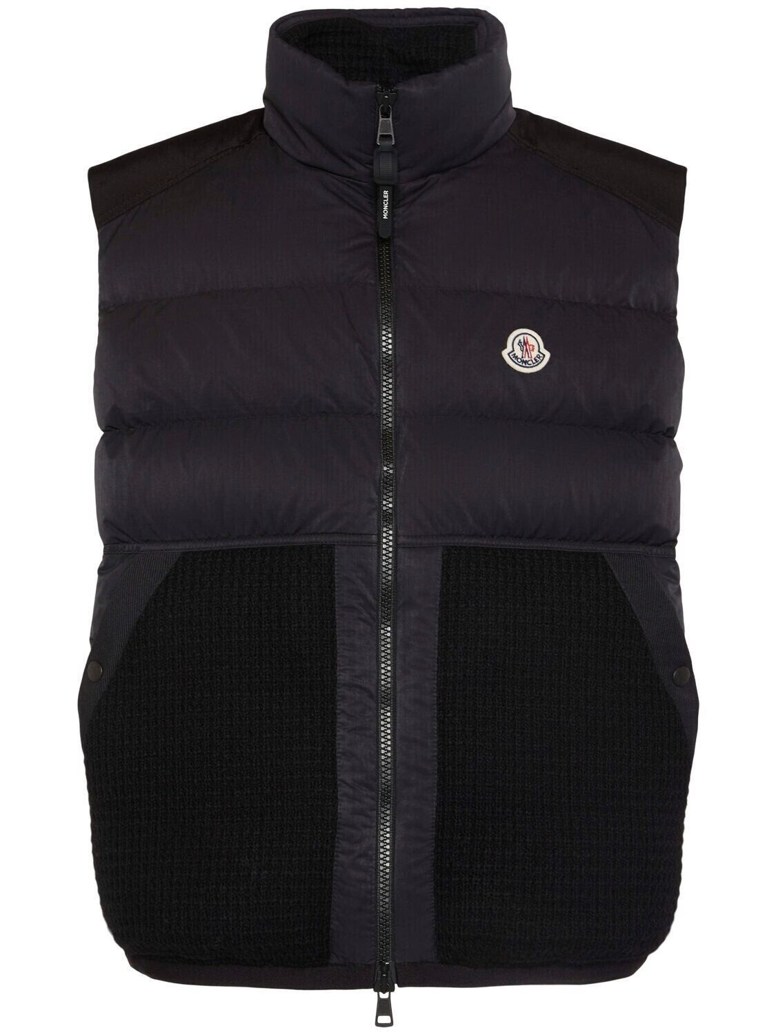 MONCLER Larici Men's Black Down Vest New - Main Image
