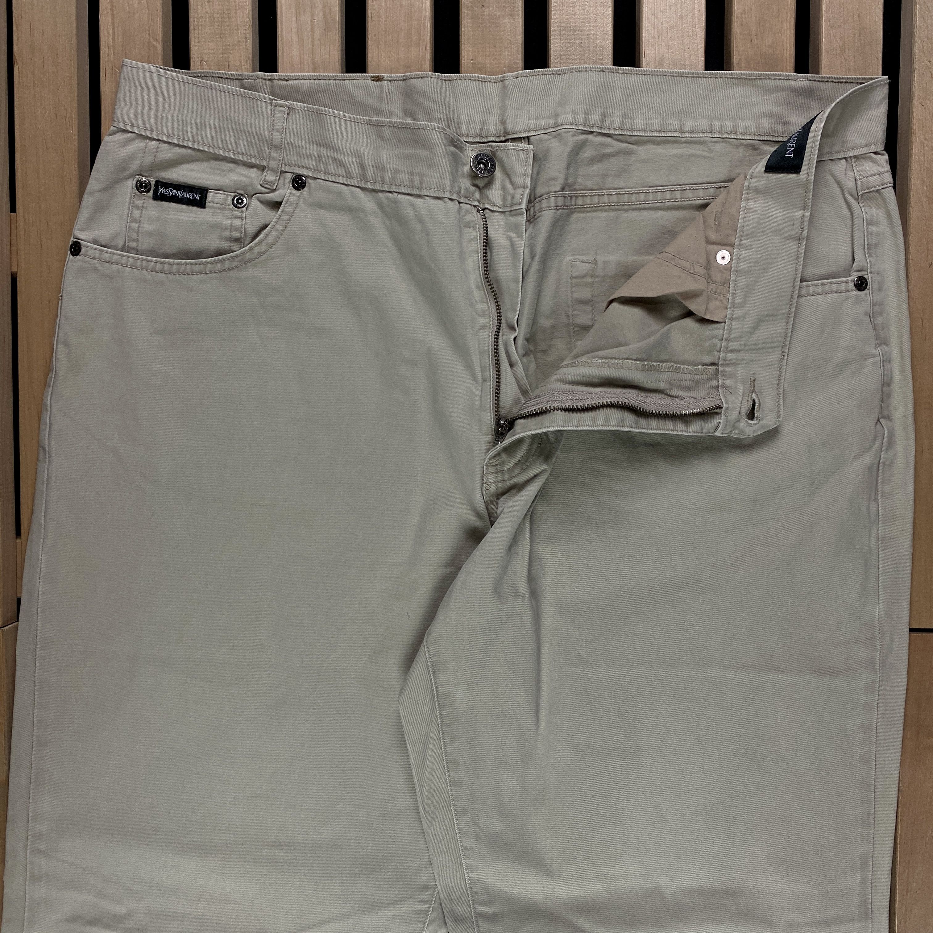 Yves Saint Laurent Mens Vintage Chino Pants Yves Saint Laurent Size 38 Size US 38 / EU 54 - 4 Thumbnail