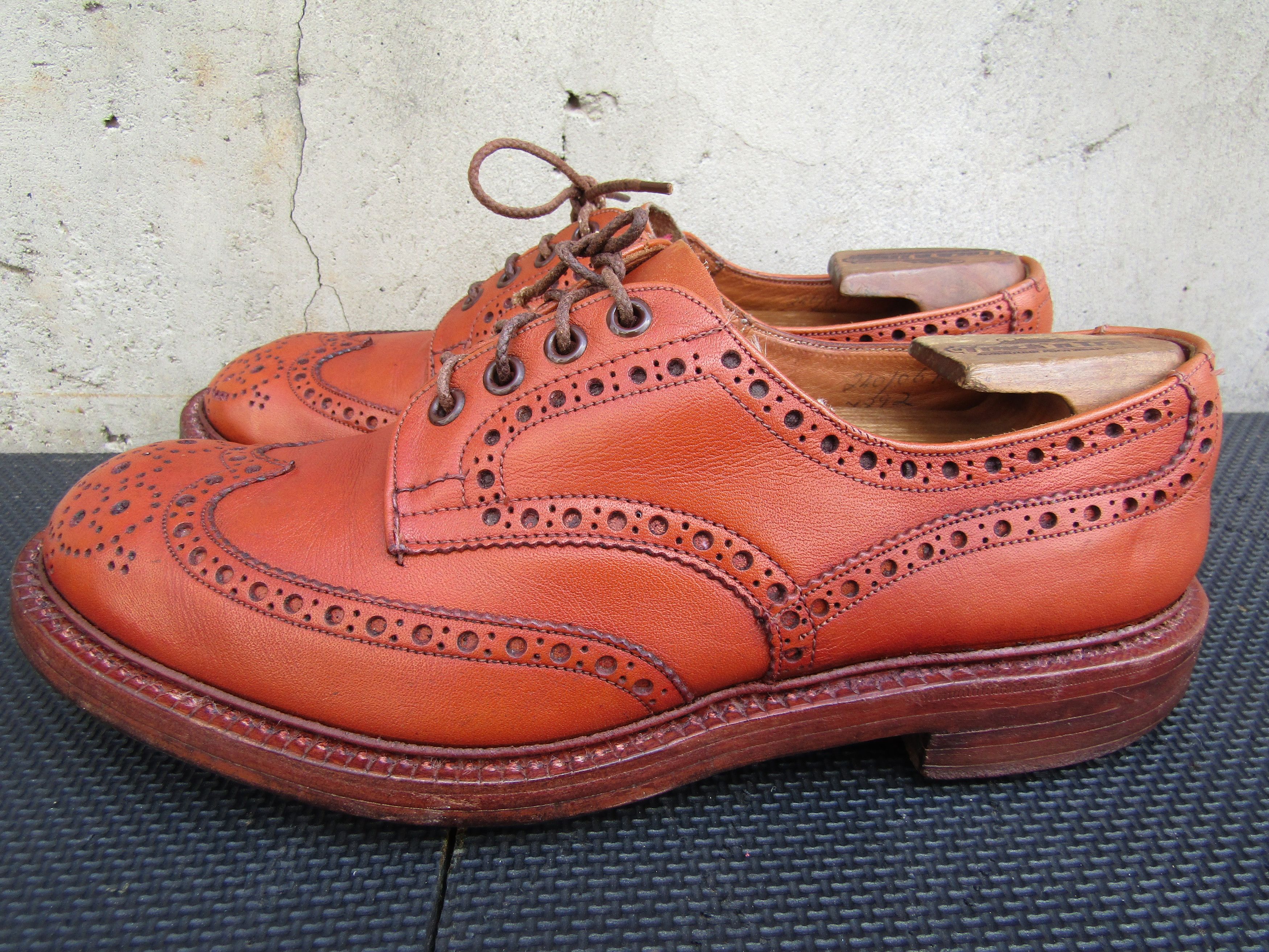 Tricker's Vintage Tricker's Brown Leather Derby Brogue Bench Size US 9 / EU 42 - 6 Thumbnail