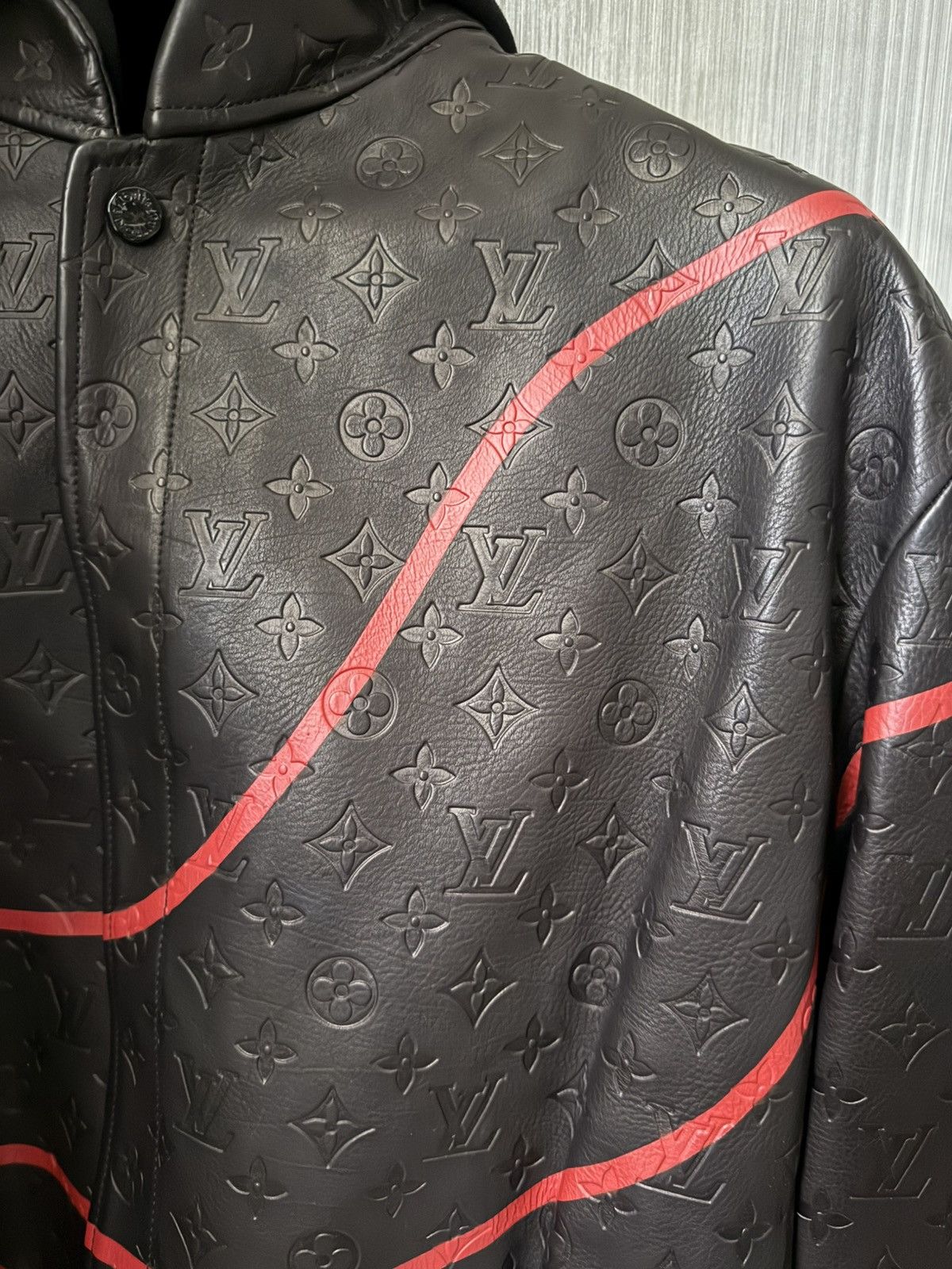 Louis Vuitton Louis Vuitton NBA Wool Leather Monogram Jacket Size US L / EU 52-54 / 3 - 4 Thumbnail