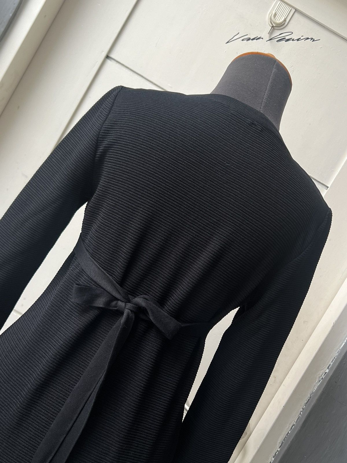 Balenciaga BALENCIAGA Paris Black Knit Dress Size XS / US 0-2 / IT 36-38 - 6 Thumbnail