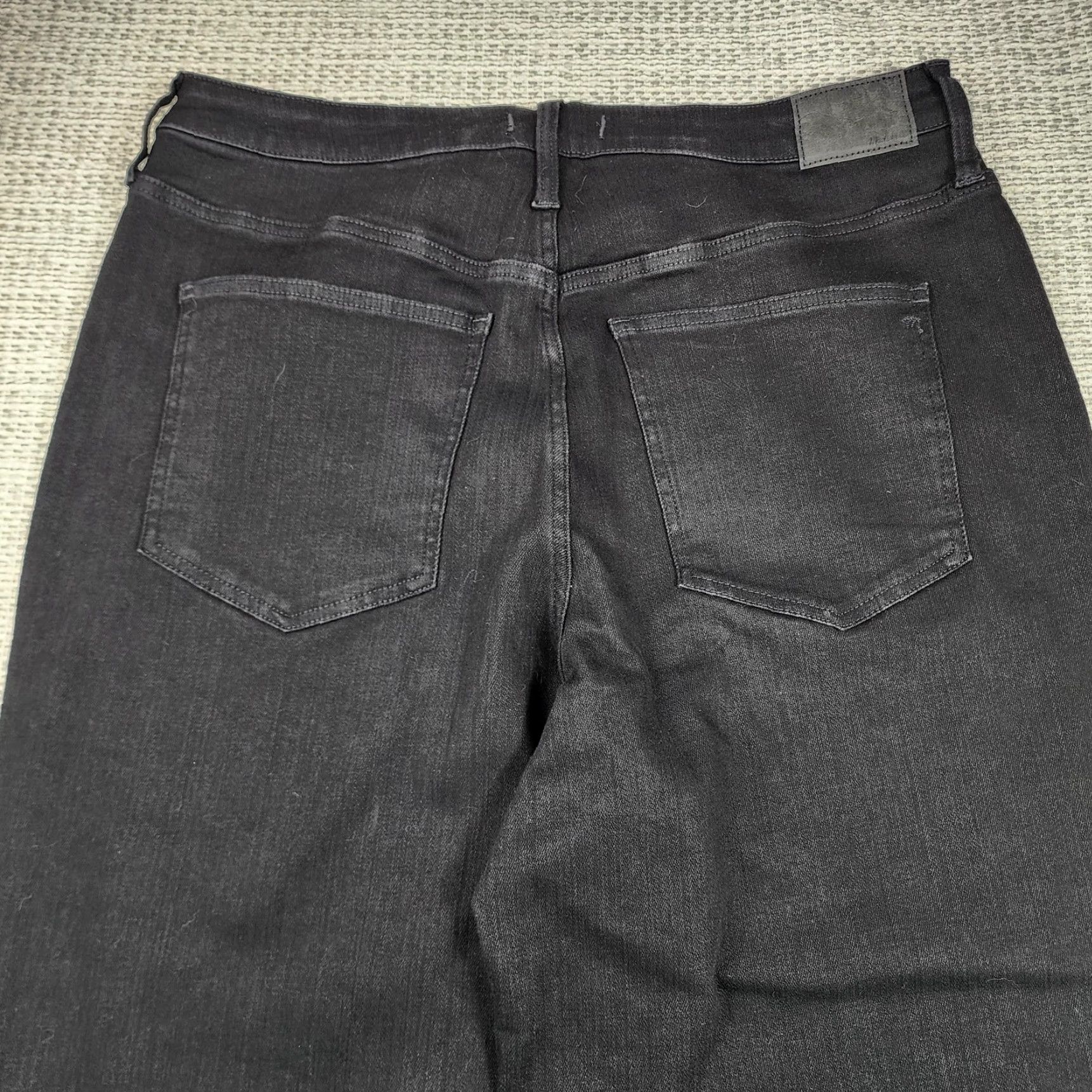 Madewell VINTAGE Madewell Jeans Womens 33 Tall Black The Curvy Vintage Wide-Leg High Rise Denim Size 24" / US 00 / IT 34 - 3 Thumbnail