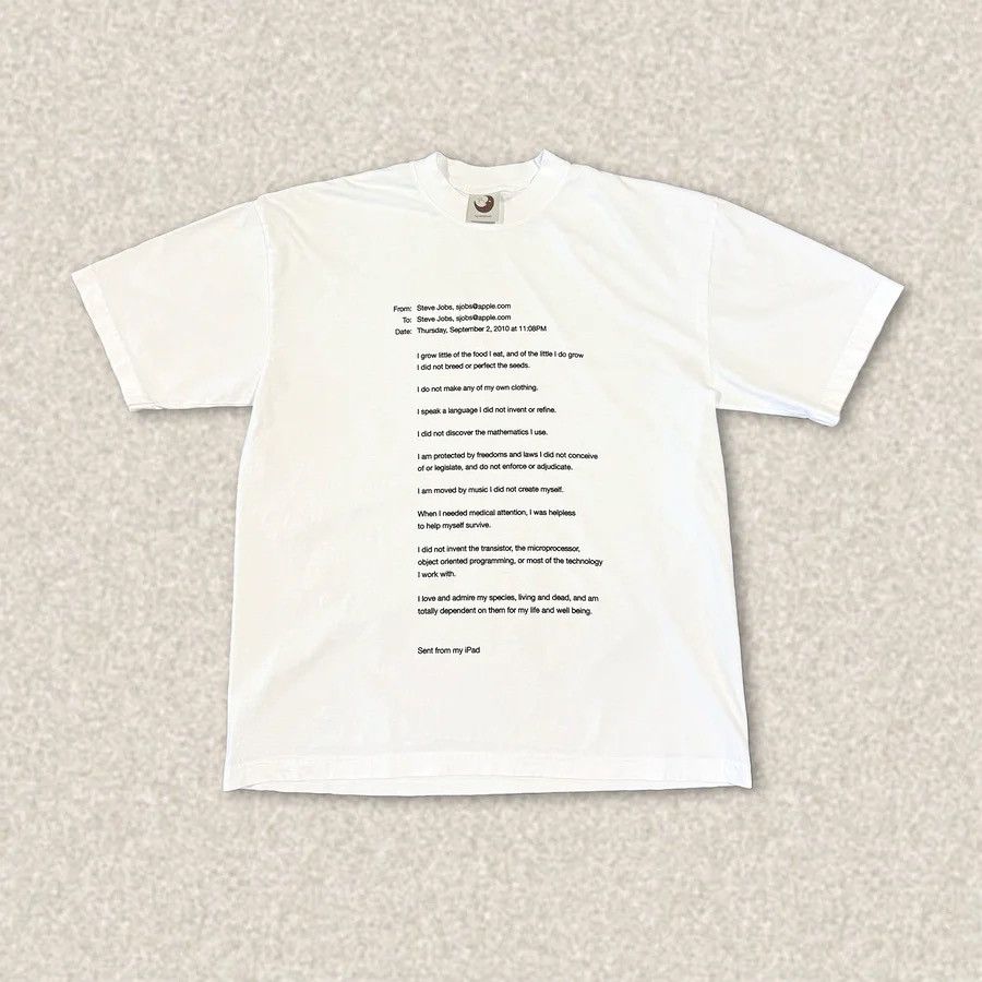 Lyrical Lemonade By Cole Bennett #110 Steve Jobs Tee Size Medium Size US M / EU 48-50 / 2 - 3 Thumbnail