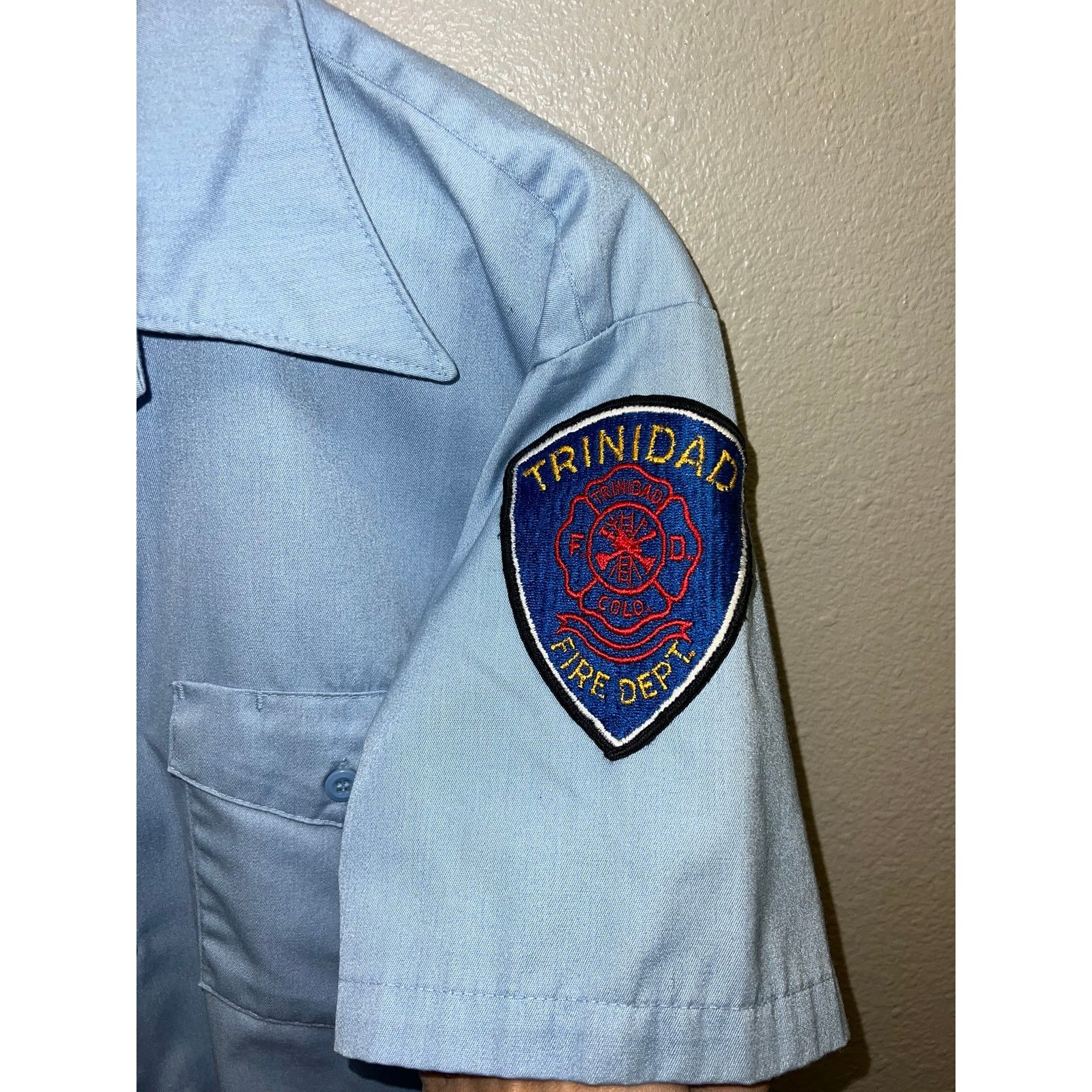 Vintage Vintage Montgomery Ward Fire Department Shirt Trinidad 60s Size US XL / EU 56 / 4 - 5 Thumbnail
