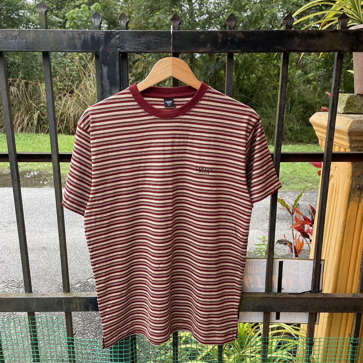 Designer × Vintage × Yohji Yamamoto 🔥🇯🇵NOS Unworm Sacsny Ysaccs By Yohji Yamamoto Striped Tee Size US M / EU 48-50 / 2 - 1 Thumbnail