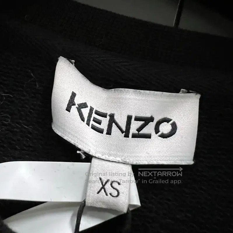 Kenzo KENZO Black Cotton Long Sleeve Sweatshirt . Size XS / US 0-2 / IT 36-38 - 2 Thumbnail