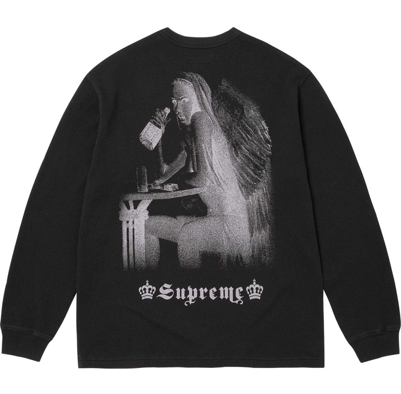 Supreme Supreme FW25 Angel Thermal L/S Top Black Size Large New Size US S / EU 44-46 / 1 - 6 Thumbnail