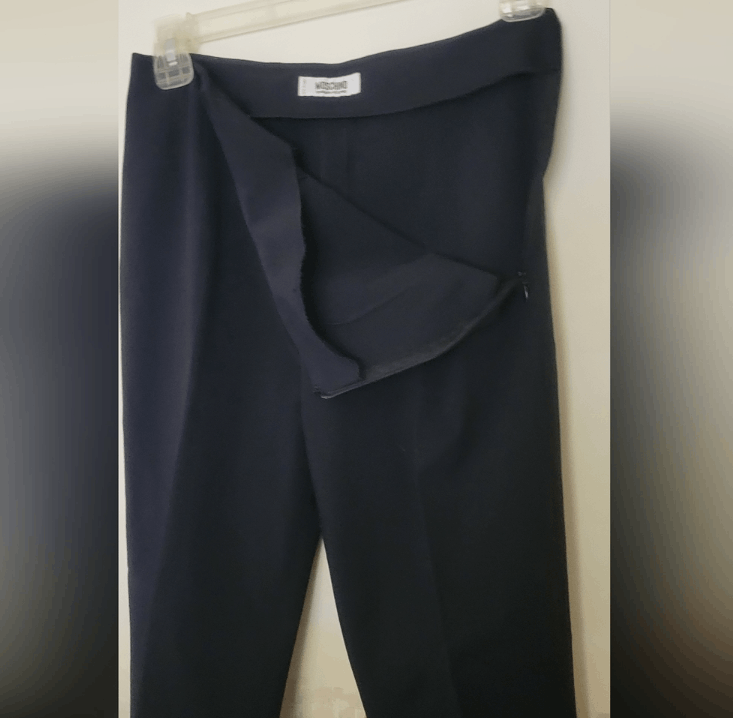 Moschino Moschino crepe cigarette pants black/navy 26" waist Size 26" / US 2 / IT 38 - 2 Thumbnail