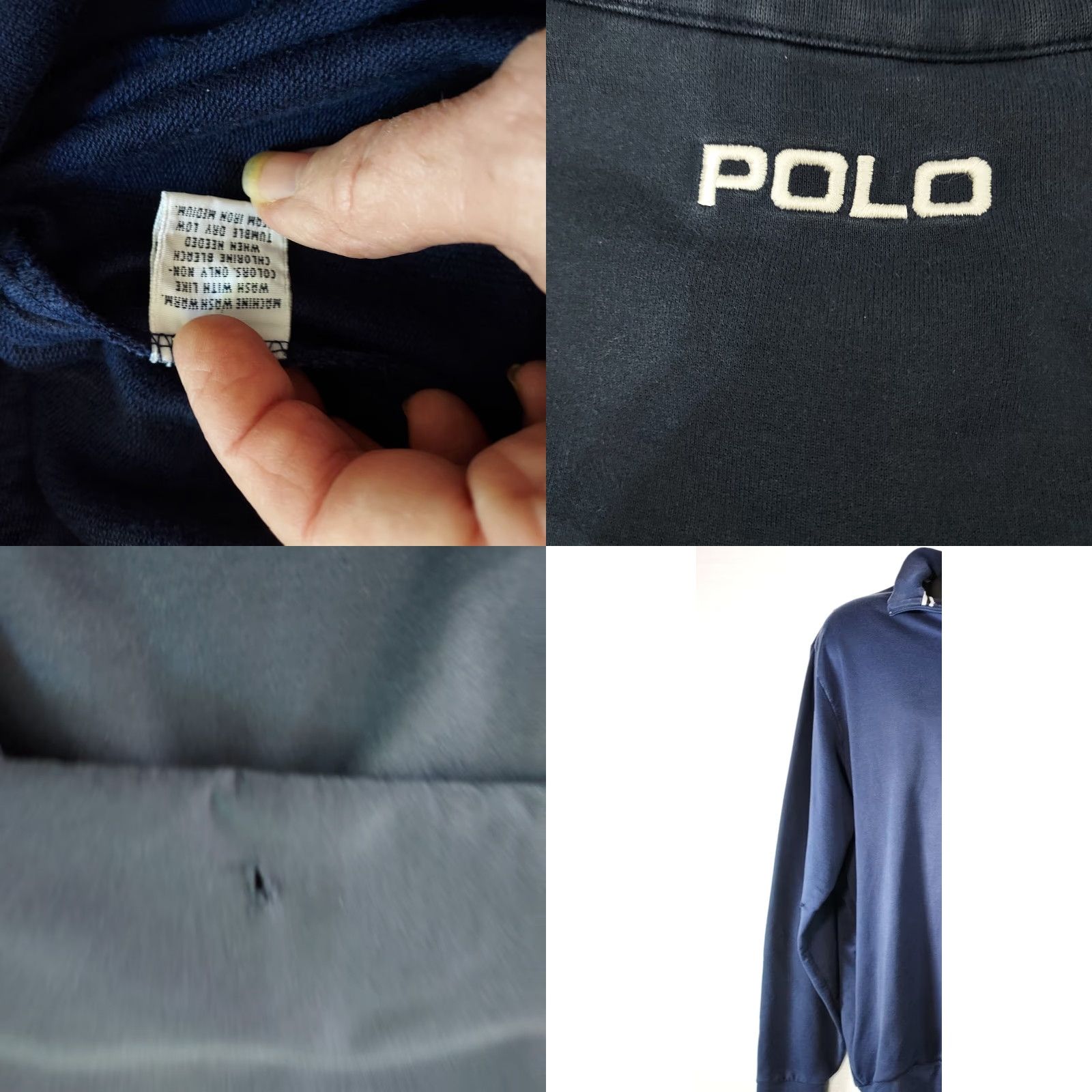 Polo Ralph Lauren Polo Ralph Lauren Blue 1/4 Zip Pullover Sweatshirt Men's L Golf Logo Embroidered Knit's Mock Neck Pullover Size US L / EU 52-54 / 3 - 9 Thumbnail