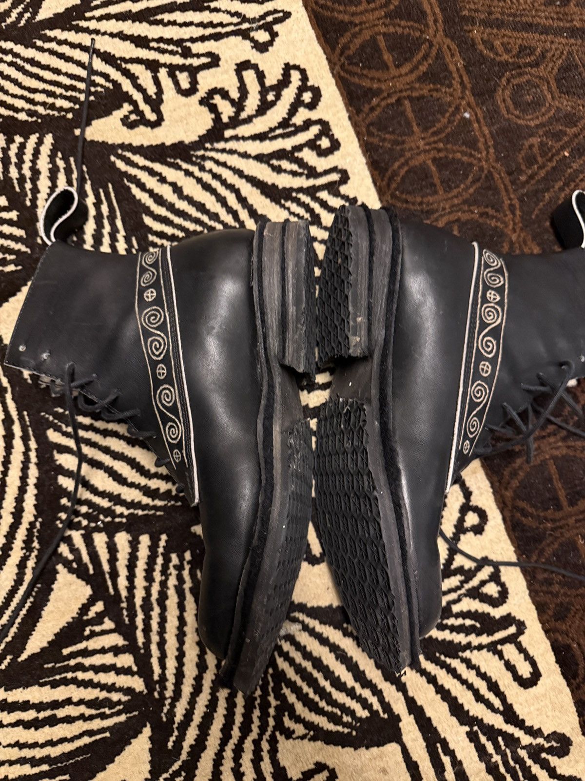 John Alexander Skelton JAS x Matthias Winkler Engraved boots Size US 9 / EU 42 - 3 Thumbnail