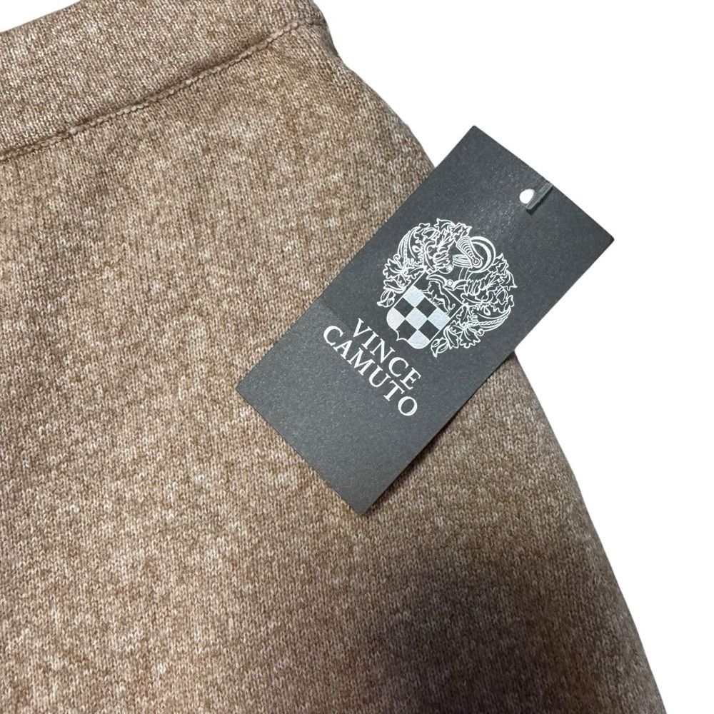Vince Camuto NWT New Vince Camuto Beige Whipstitched Knit Skirt Size L Size 36" / US 14 / IT 50 - 6 Thumbnail