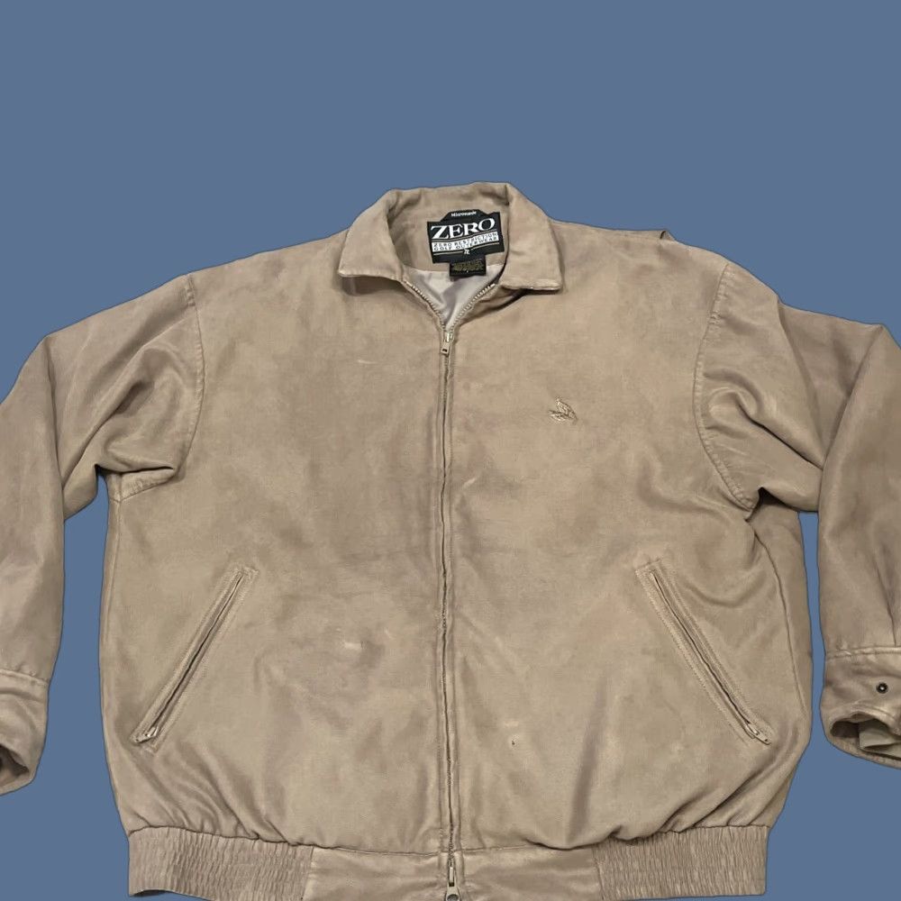 Vintage Zero Restriction Jacket Men L Brown MicroSuede Full Zip Golf Coat Quail Hollow Outdoor Casual Travel Golf Jacket Mens L Brown Size US L / EU 52-54 / 3 - 1 Thumbnail