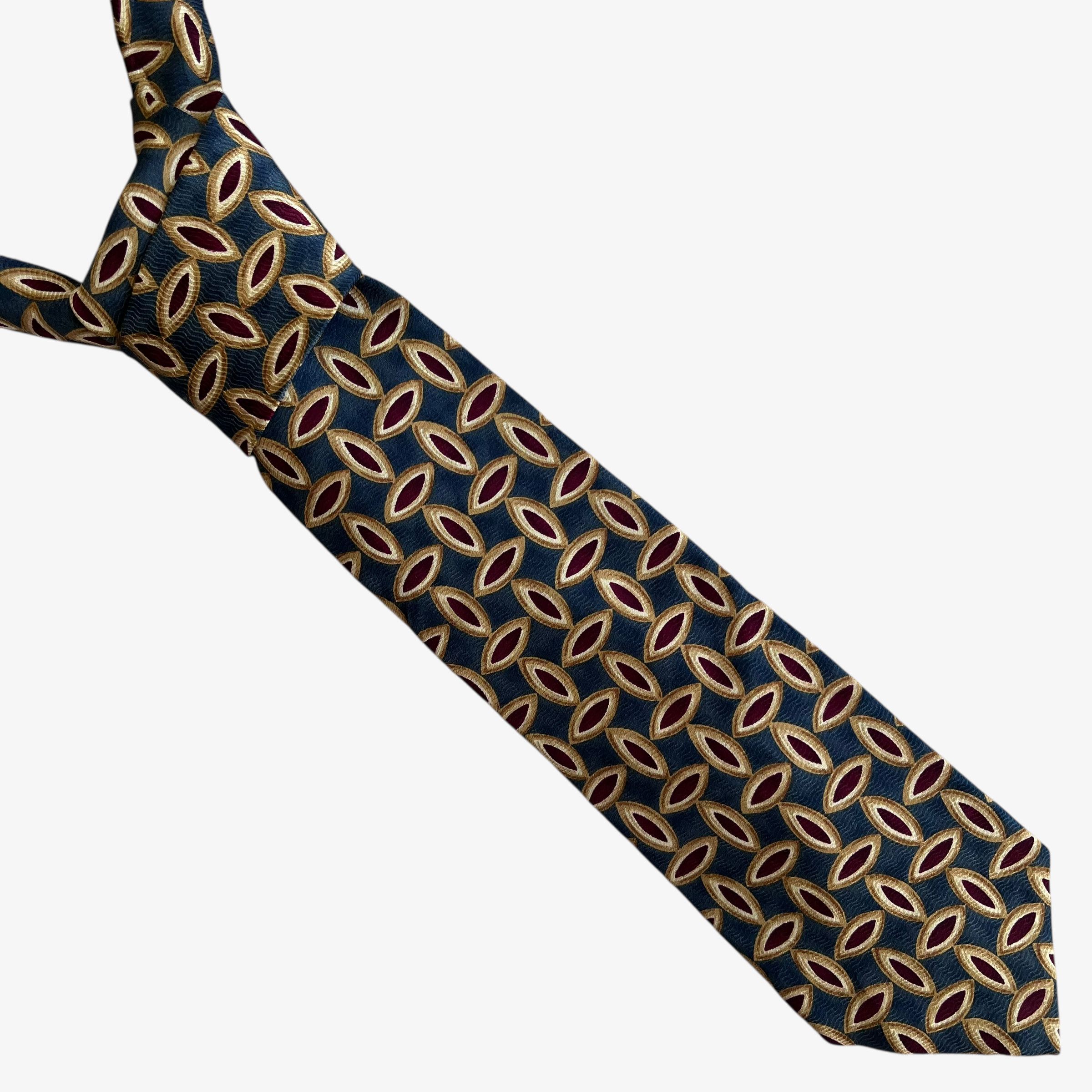 Gant Vintage 90s Gant Colourful Abstract Geometric Print Silk Tie Size ONE SIZE - 1 Thumbnail