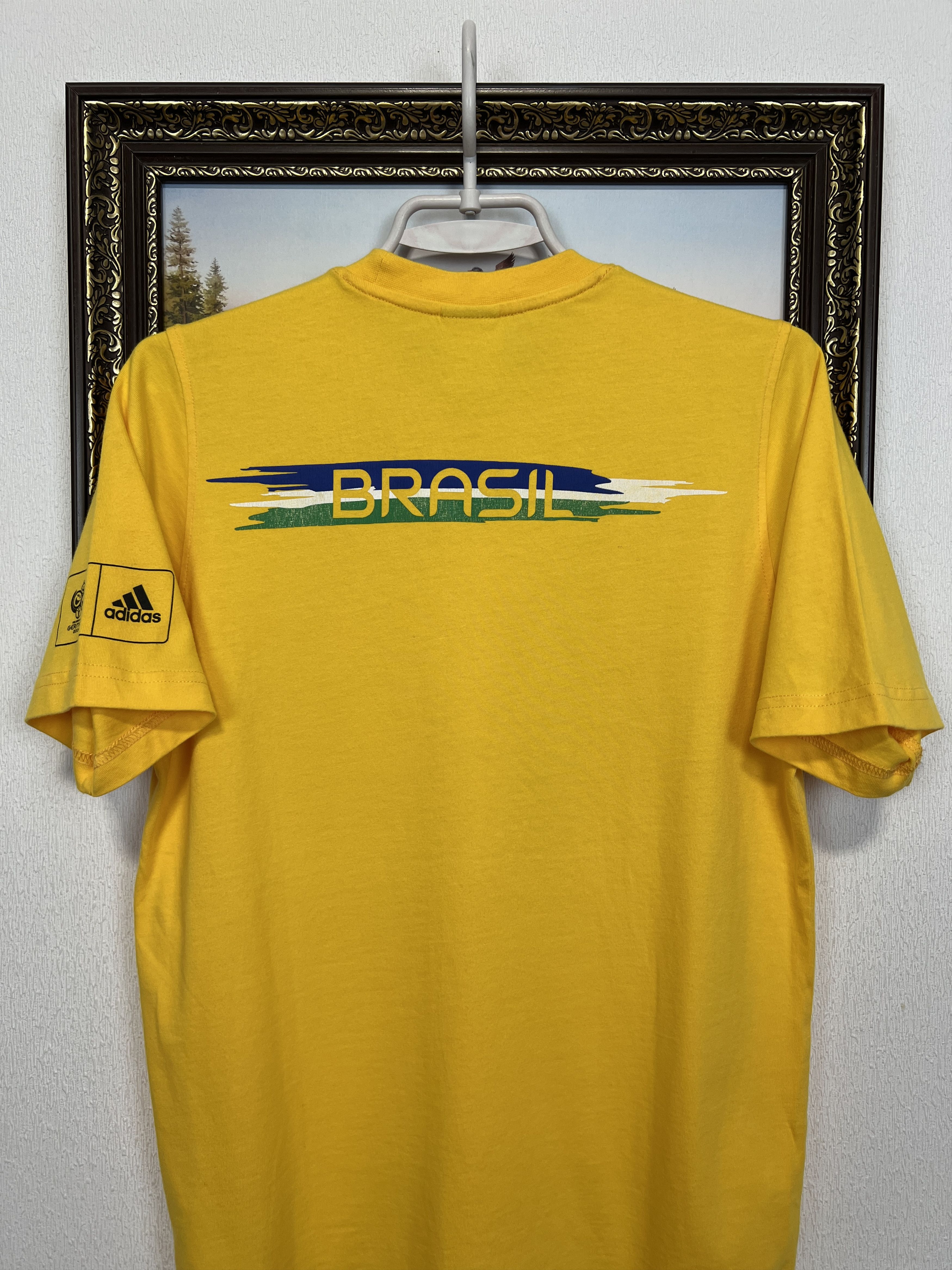 Adidas Vintage Brazil Football World Cup Shirt Soccer Jersey Trikot Size US S / EU 44-46 / 1 - 8 Thumbnail