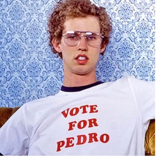 Napoleon Dynamite Vote For Pedro Mens Graphic Tee M
