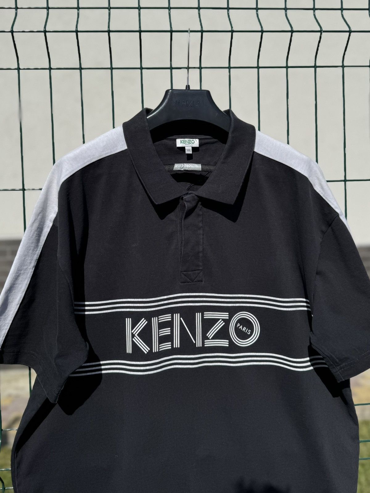 Kenzo Vintage KENZO Spellout Polo Shirt Size US XL / EU 56 / 4 - 2 Thumbnail