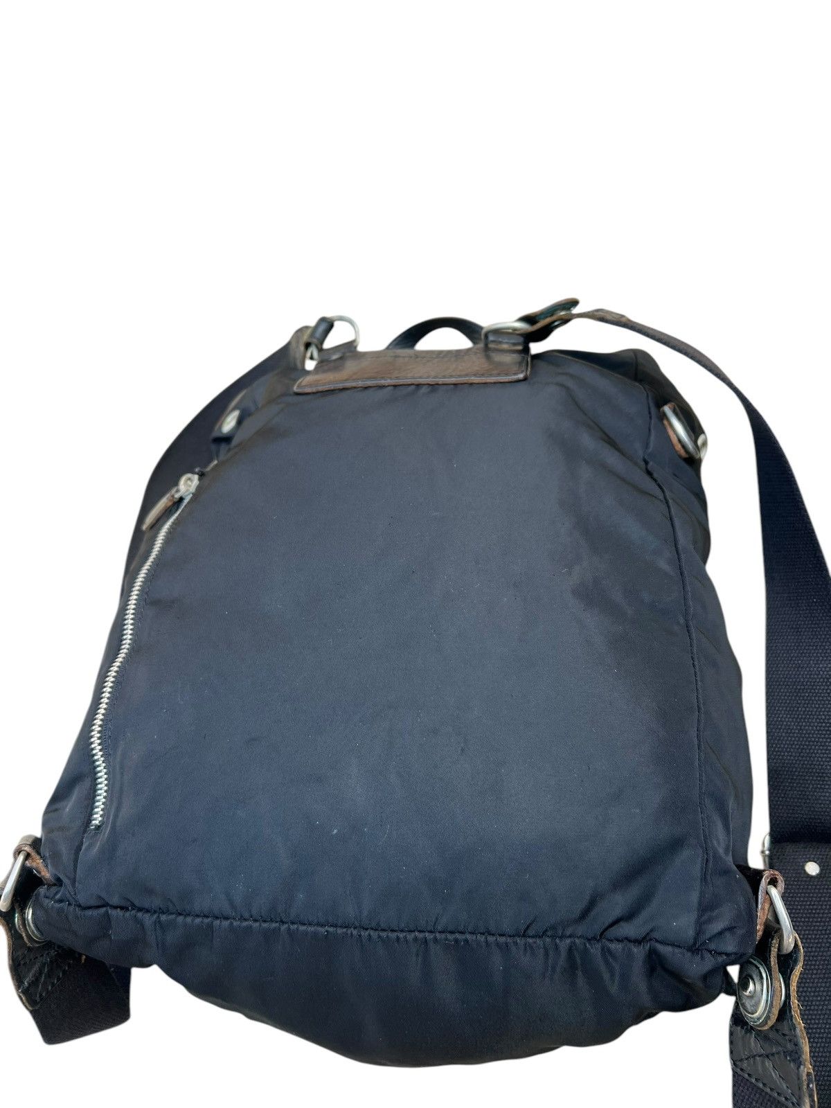 Felisi Vintage Felisi Italy Distress Hybrid Nylon Leather Backpack Size ONE SIZE - 13 Thumbnail