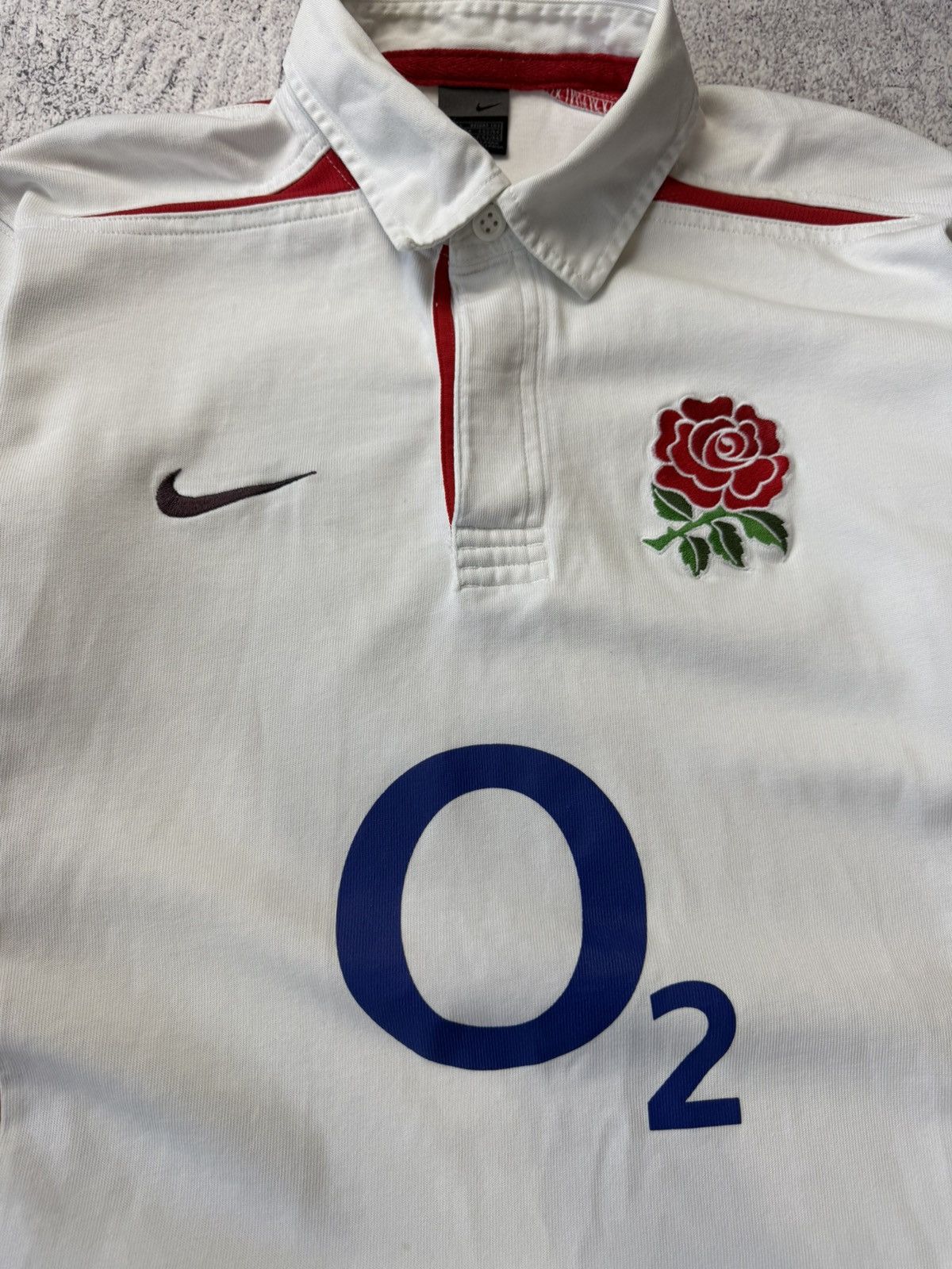 Nike England Rugby Union Home Shirt 2003 Jersey Nike Long Sleeve Size US L / EU 52-54 / 3 - 10 Thumbnail