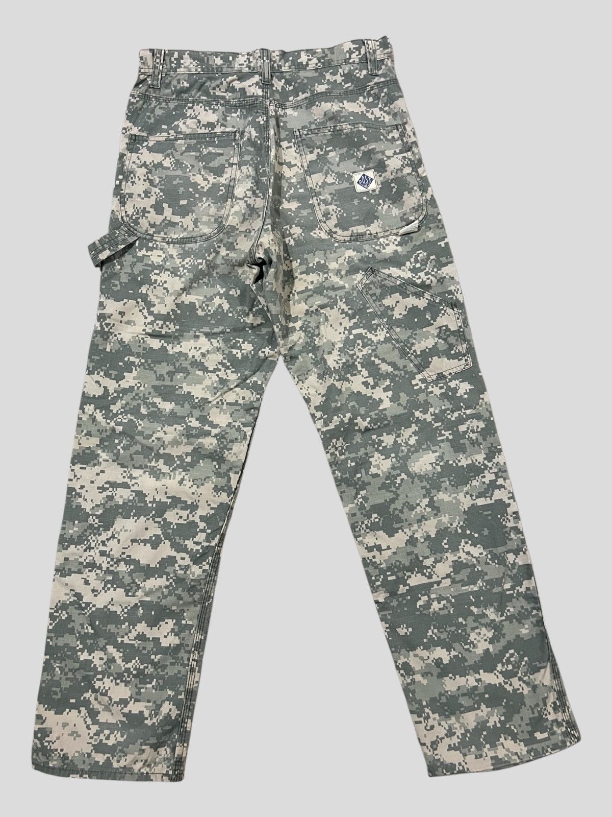 Post Overalls Vintage Post O'alls Digital Camo Wide Leg Carpenter Pants Size US 30 / EU 46 - 2 Thumbnail