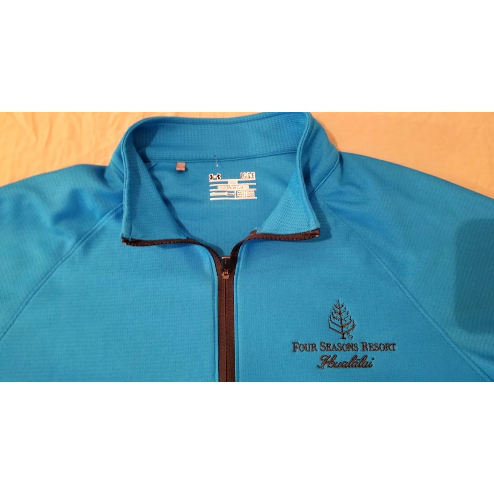 Under Armour Under Armour Mens Shirt L Large Blue Half Zip Athletic Gym Workout T-Shirt Size US L / EU 52-54 / 3 - 2 Thumbnail