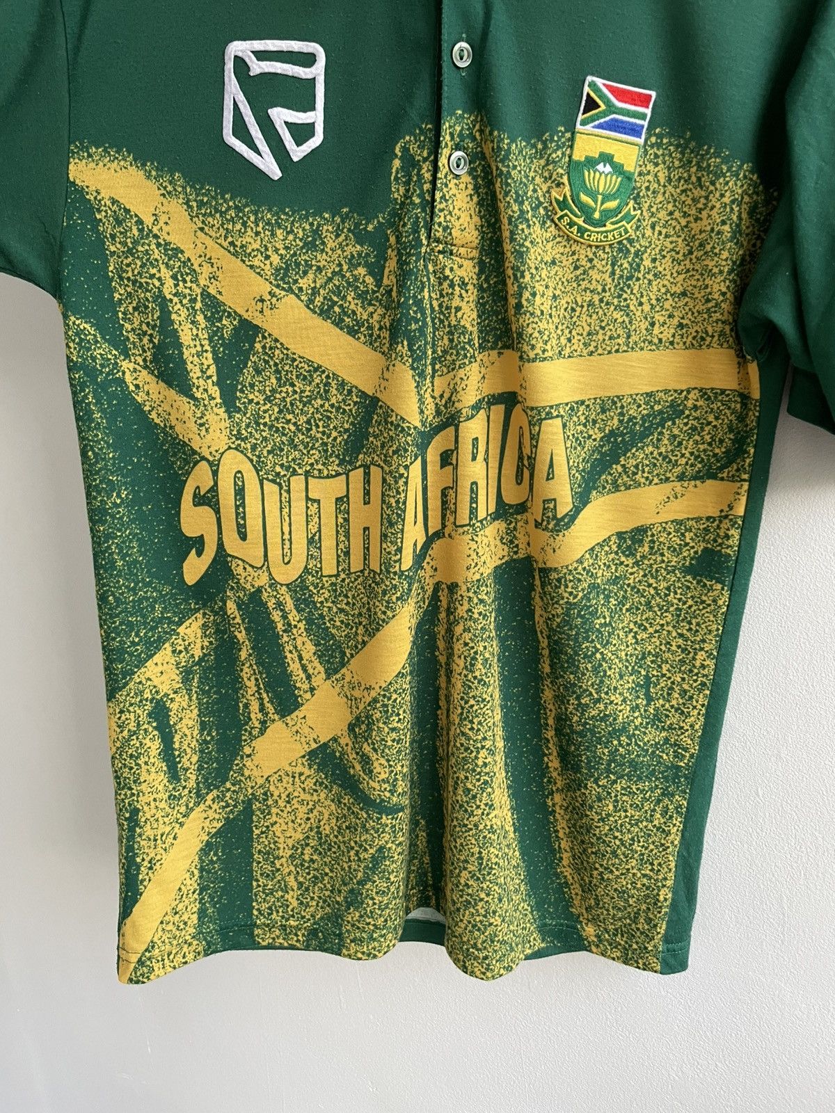 Vintage Vintage South Africa 1997 Cricket ODI Proteas Jersey Shirt Size US XL / EU 56 / 4 - 9 Thumbnail