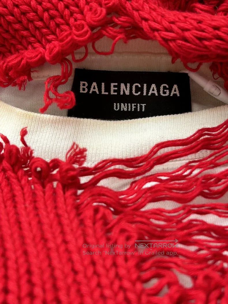 Balenciaga Balenciaga Cola Wave Destroyed Knit Sweater Vest Size US XS / EU 42 / 0 - 5 Thumbnail