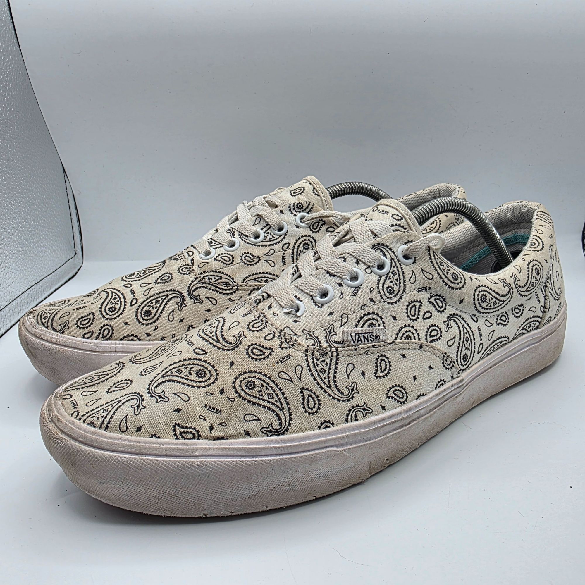 Vans VANS ComfyCush Era Mens Size 13 Paisley White Sneaker Shoes Size US 13 / EU 46 - 4 Thumbnail