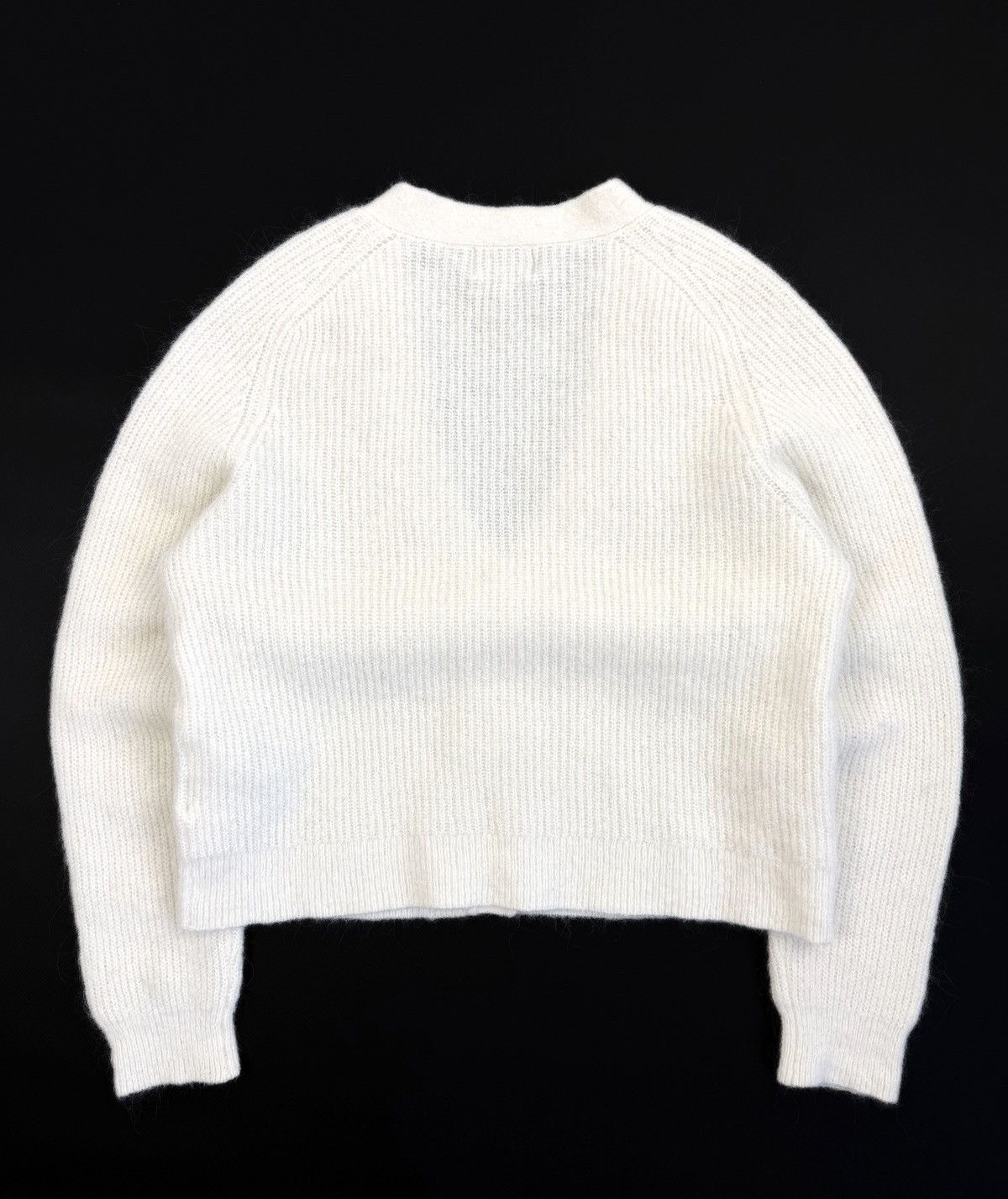 Ganni GANNI Alpaca Wool Knit Cardigan Cream Sweater Designer Size S / US 4 / IT 40 - 4 Thumbnail