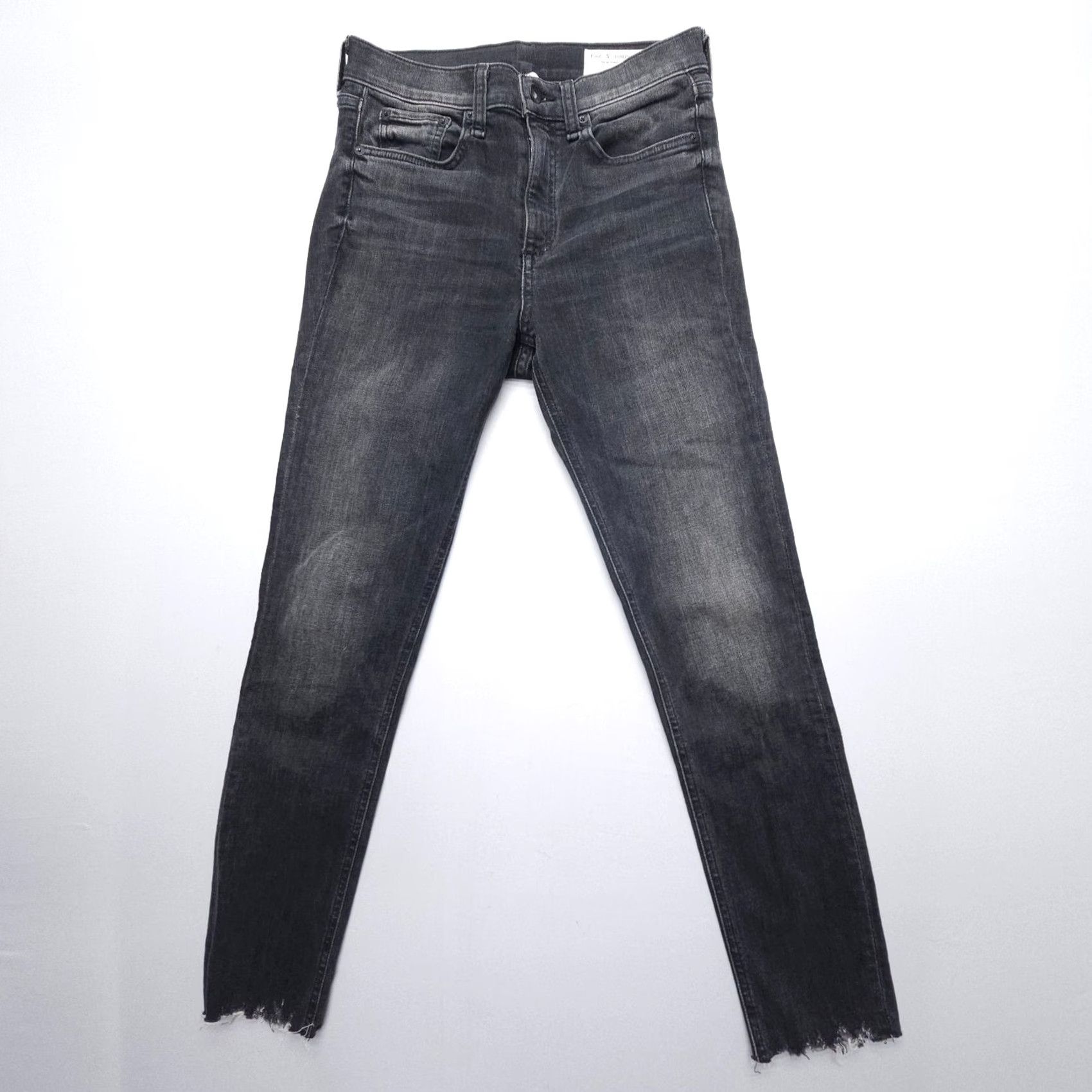 Rag & Bone rag & bone High Rise Ankle Skinny Jeans Black Size 25 Denim Stretch 5-Pocket Womens Slim Tie? Not included Size 42" / US 20 - 2 Thumbnail