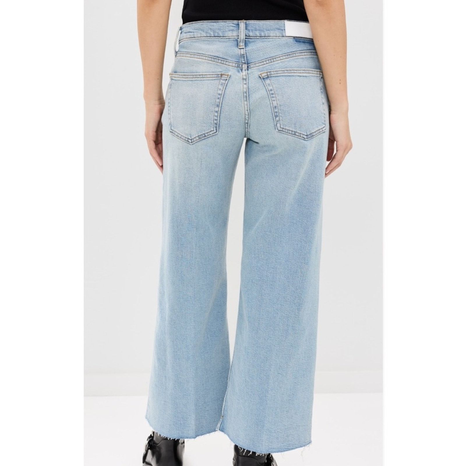 RE/DONE New re/done Mid Rise Wide Leg Crop - 23 - $295 Size 23" - 4 Thumbnail