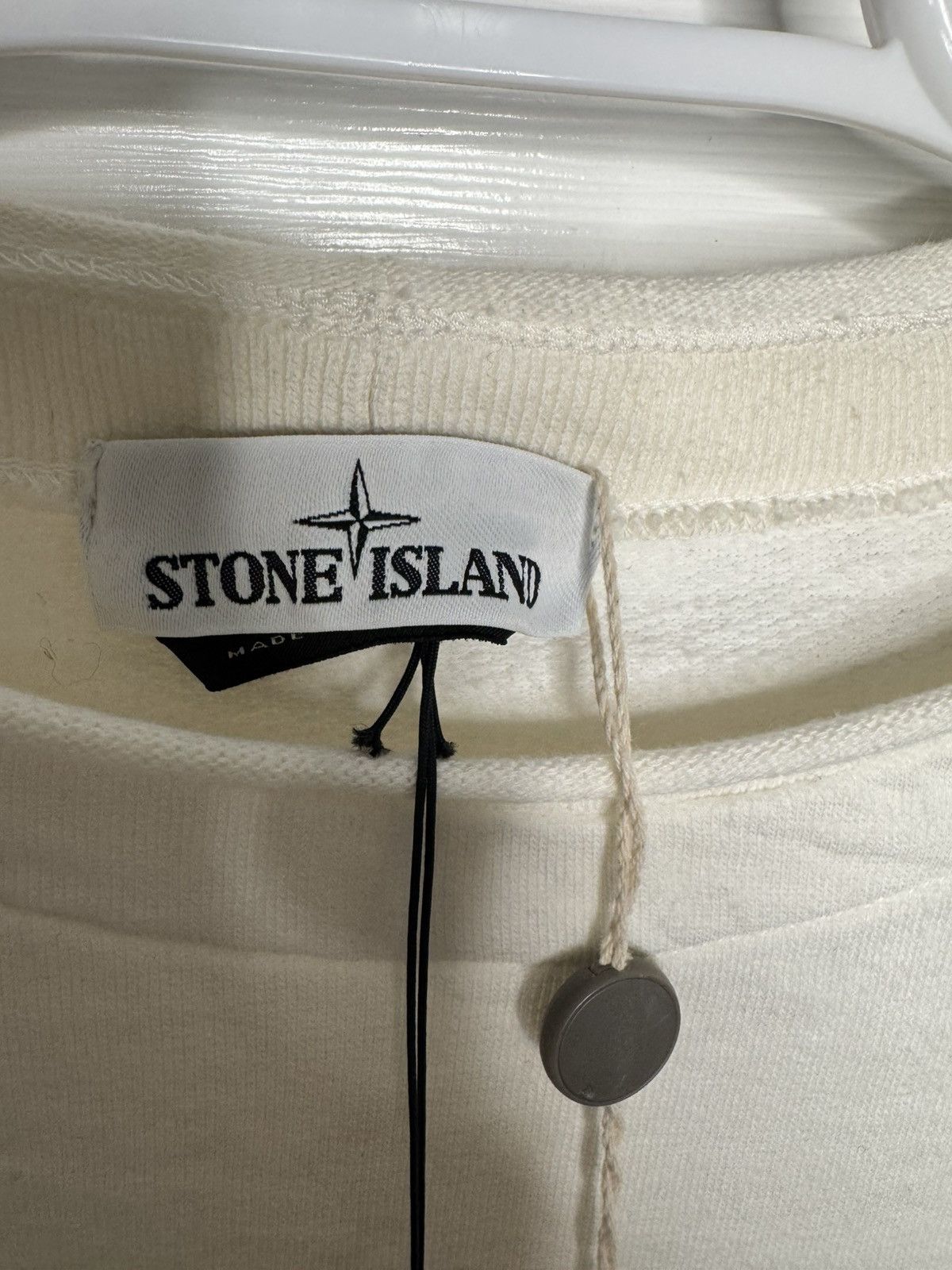 Stone Island Stone Island White Cotton Sweatshirt Size US XXL / EU 58 / 5 - 6 Thumbnail