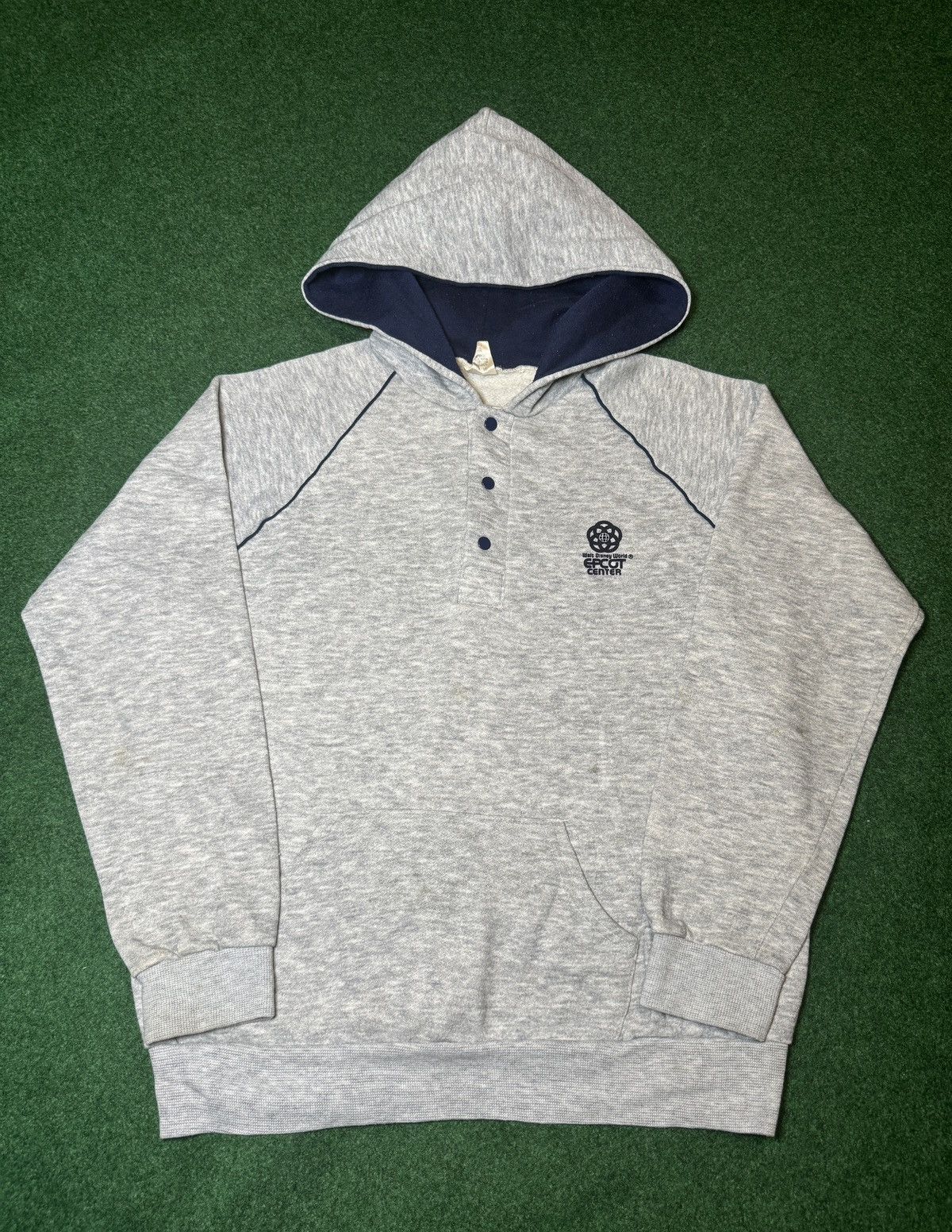Disney × Vintage Vintage 80s Disney World Epcot Center RARE Hoodie Sweatshirt Size M / US 6-8 / IT 42-44 - 1 Thumbnail