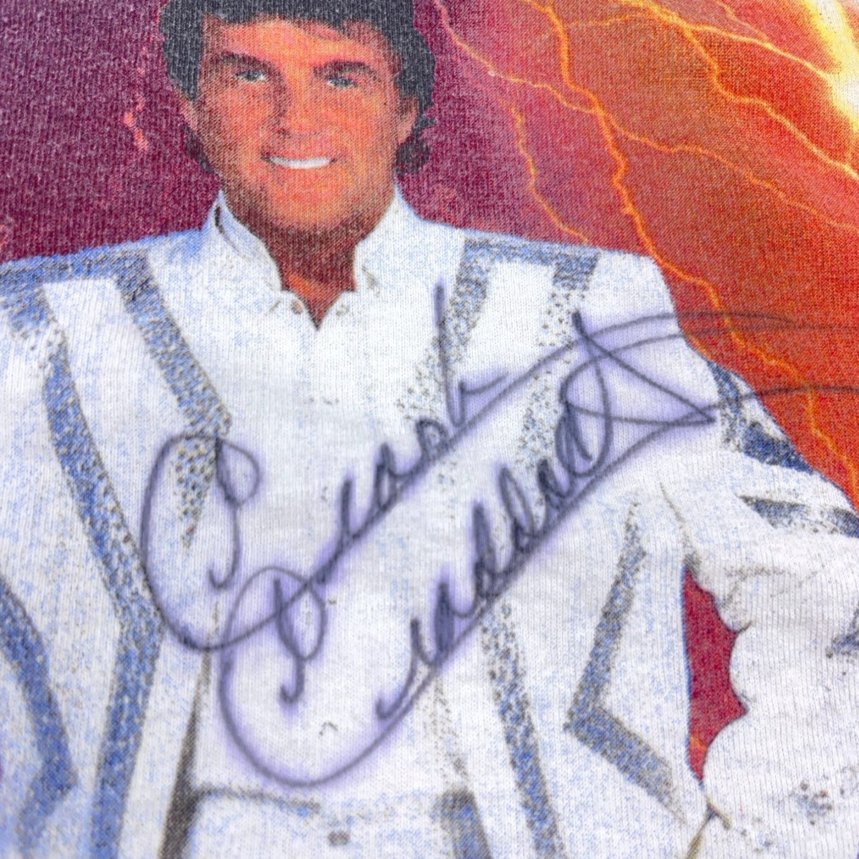 Delta VINTAGE Billy Crash Cradock Shirt Men Large Tee Concert Country Band Y2K SIGNED Size US L / EU 52-54 / 3 - 3 Thumbnail