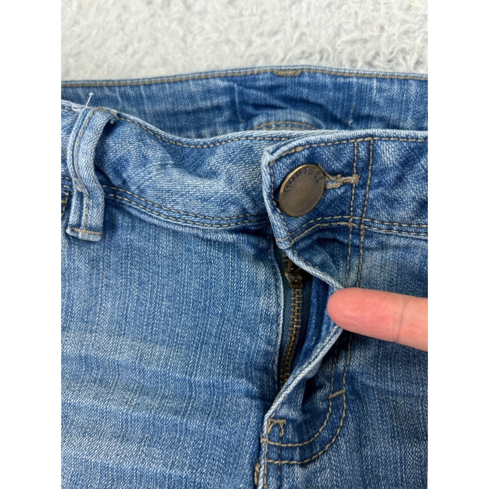Route 66 Route 66 Jeans Womens 12 Blue Denim Cotton Blend Bootcut Low Rise 30x27 Size 34" / US 12 / IT 48 - 7 Thumbnail