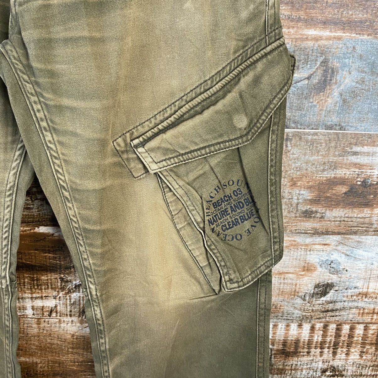 Japanese Brand DL Back Sound Green Cargo Multipocket Pants #C955 Size US 30 / EU 46 - 9 Thumbnail