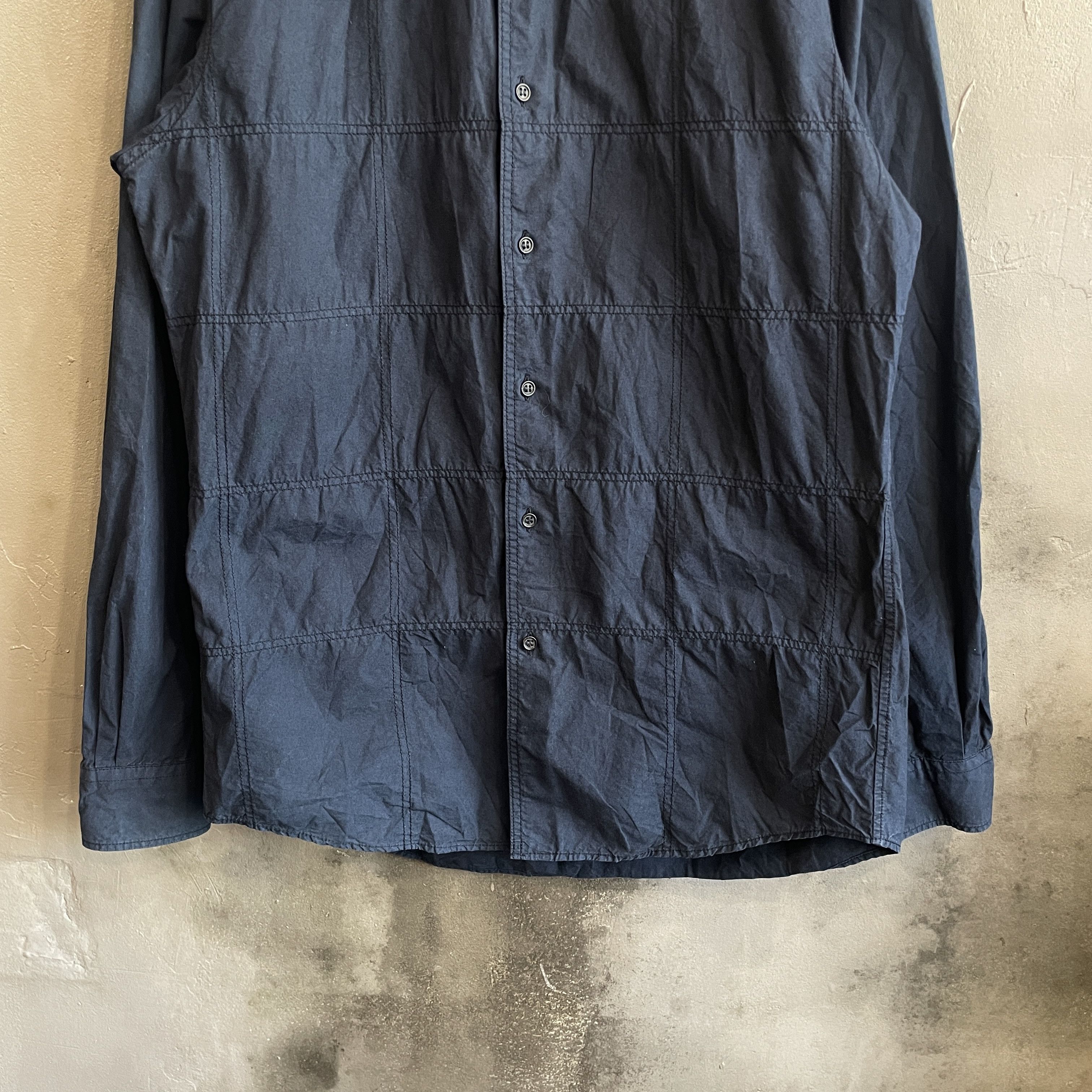 Casey Vidalenc Casey Vidalenc Grid-Stitched Cotton Shirt Size US M / EU 48-50 / 2 - 5 Thumbnail