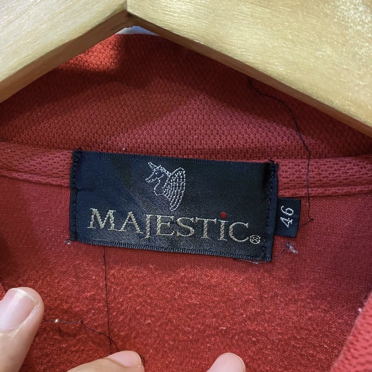 Japanese Brand Majestic Japanese Brand Spell Out Collared Button Up Size US L / EU 52-54 / 3 - 5 Thumbnail