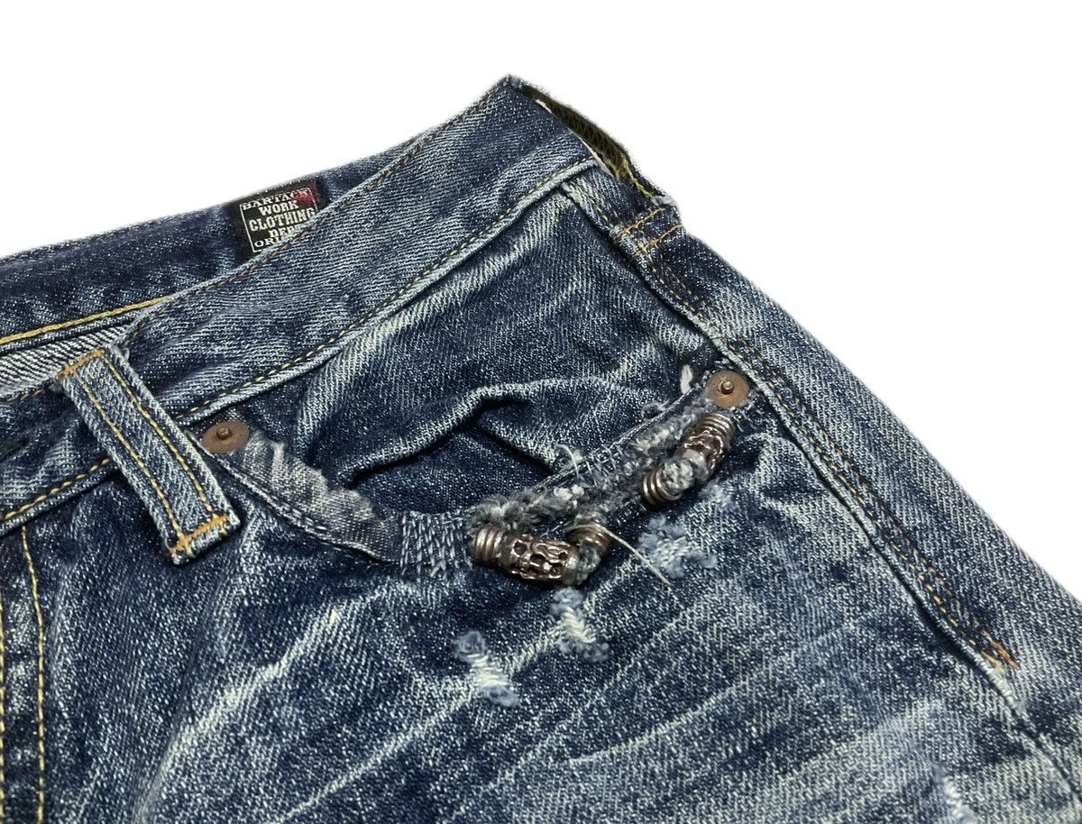 If Six Was Nine 🔥Sick Y2K Bartack Denim Mud Max Style Size US 29 - 1 Thumbnail